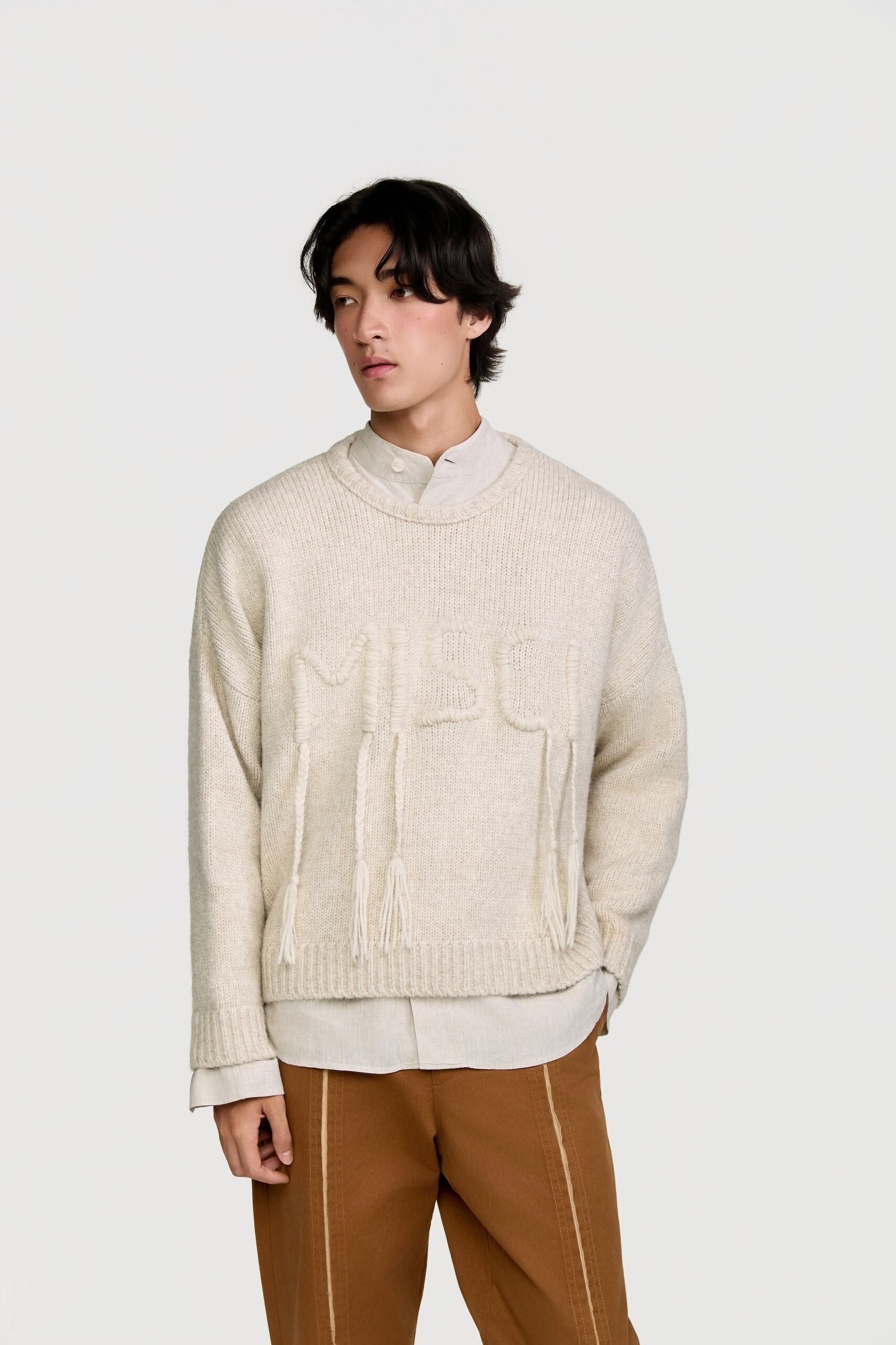 SUÉTER TRANÇA OFF WHITE | OFF WHITE TRANÇA SWEATER
