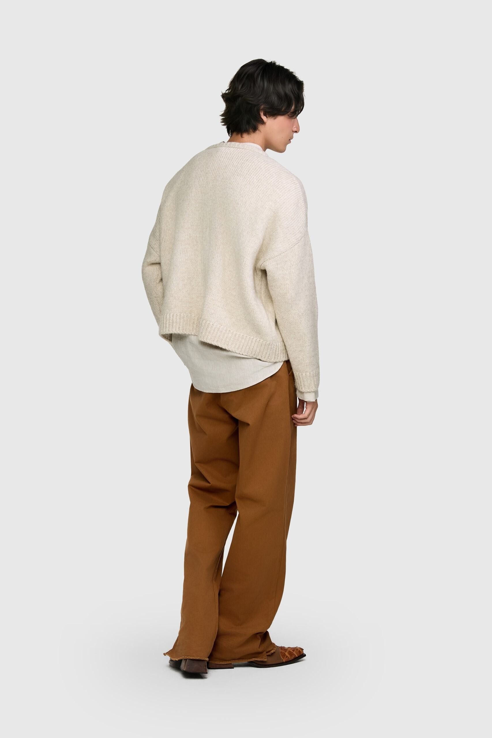 SUÉTER TRANÇA OFF WHITE | OFF WHITE TRANÇA SWEATER