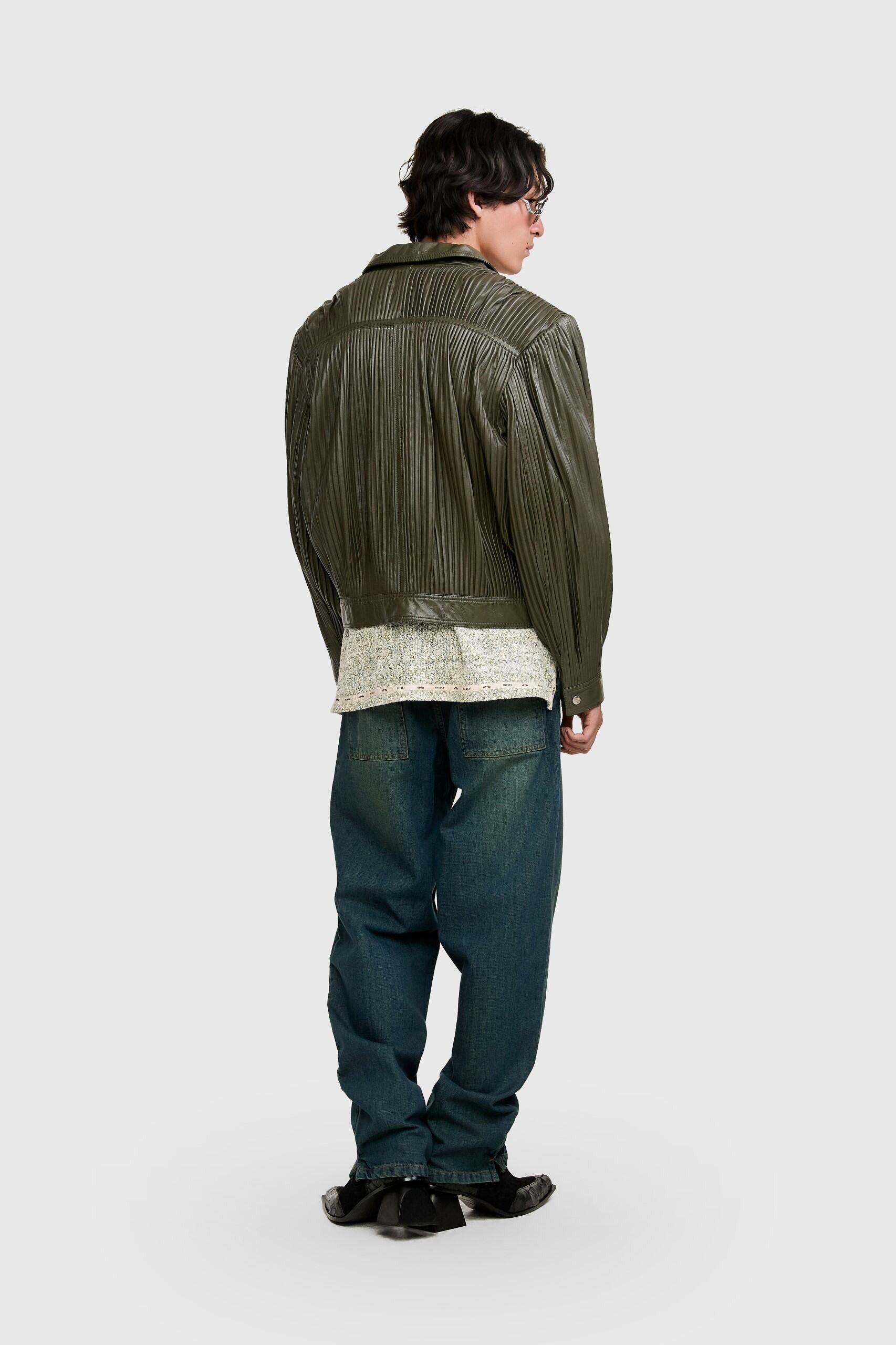 JAQUETA IRRÉ COURO VERDE | GREEN IRRÉ LEATHER JACKET