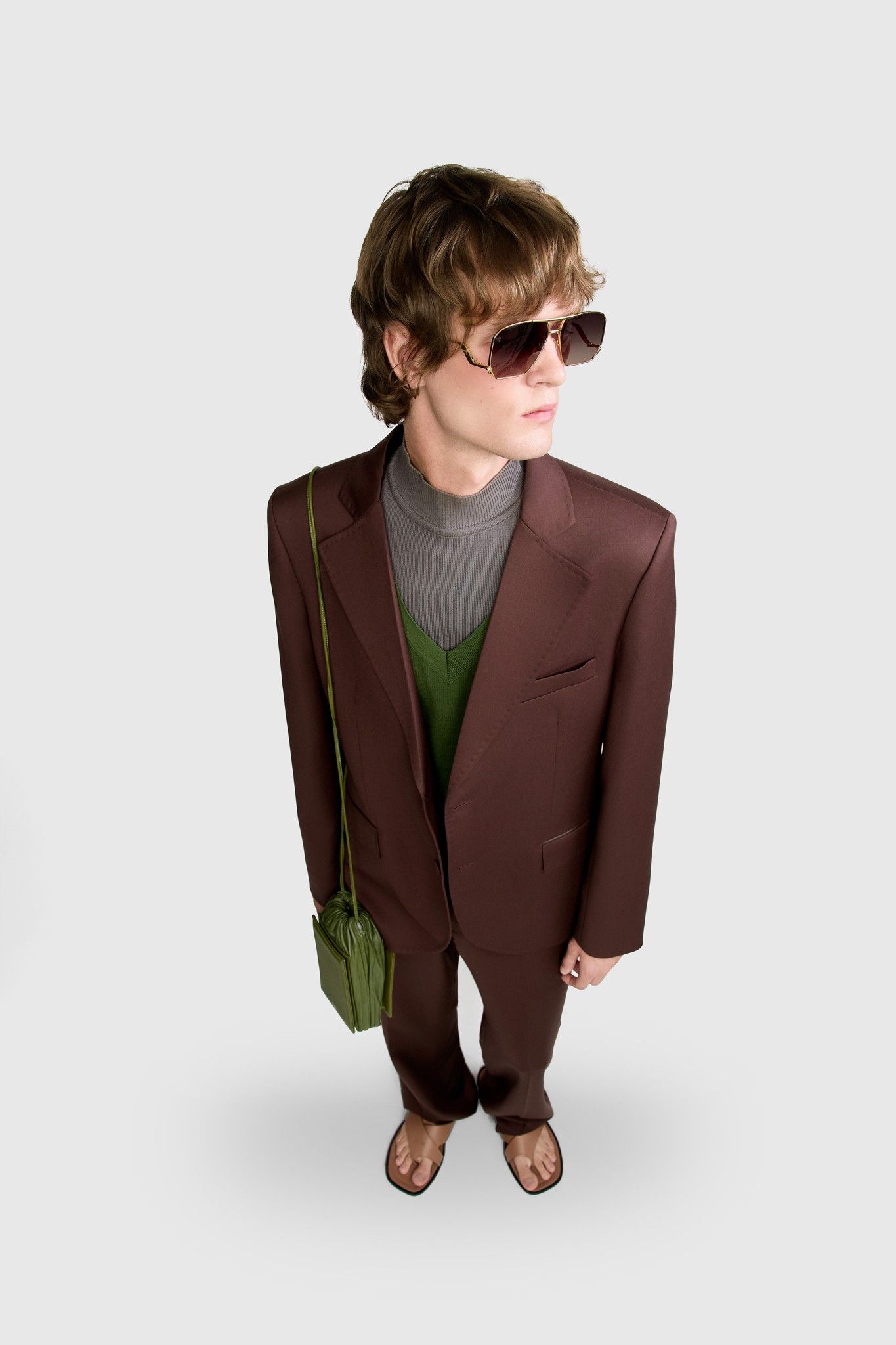 BLAZER GLAUBER LÃ FRIA MARROM | BROWN GLAUBER COOL WOOL BLAZER
