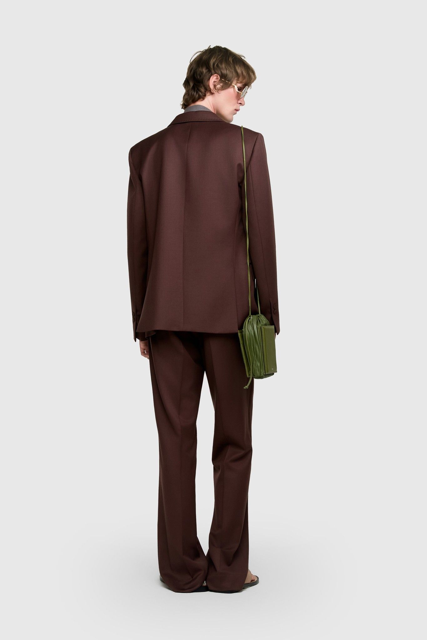 BLAZER GLAUBER LÃ FRIA MARROM | BROWN GLAUBER COOL WOOL BLAZER