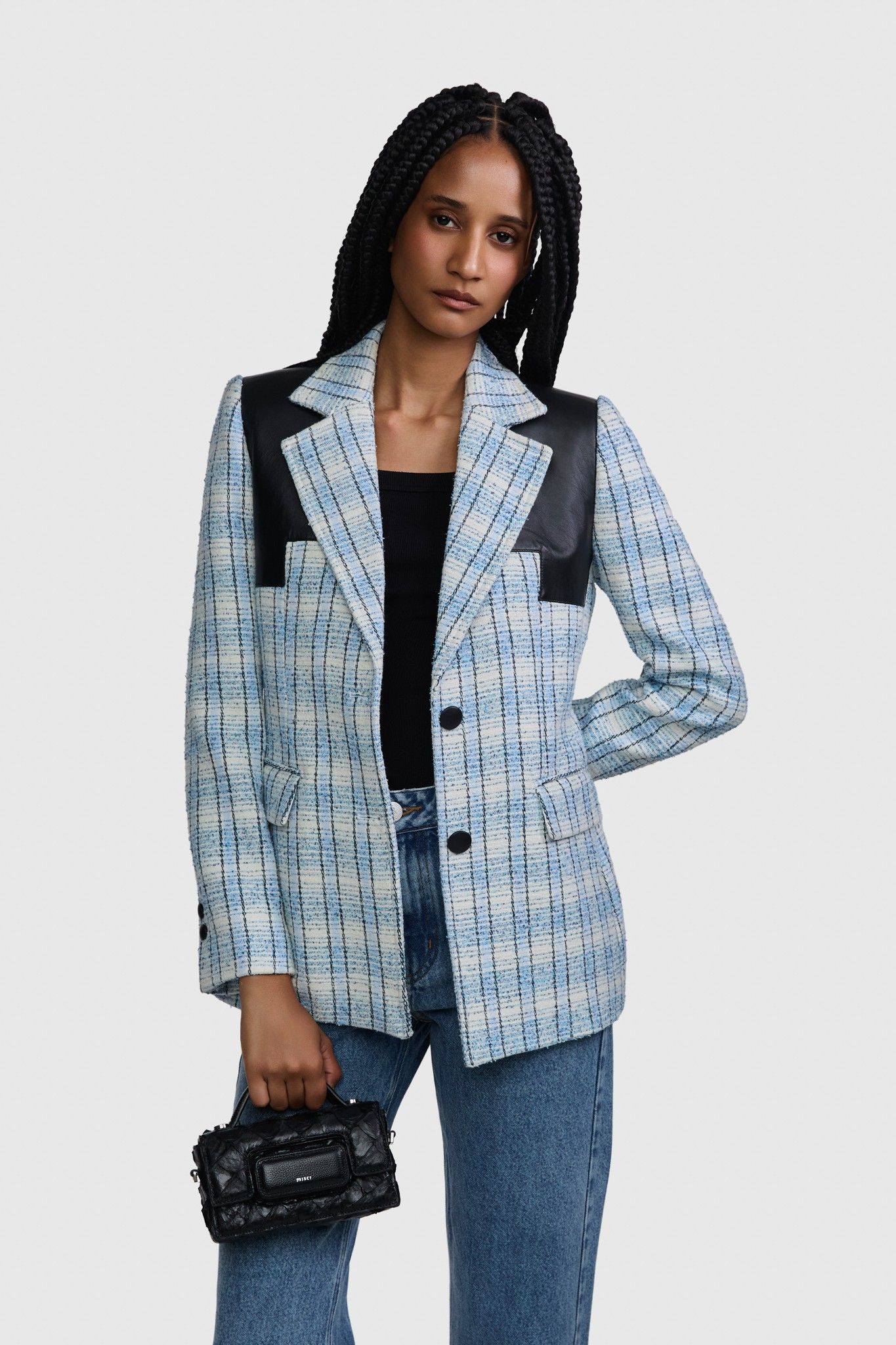 BLAZER HELENA TWEED AZUL | BLUE HELENA TWEED BLAZER