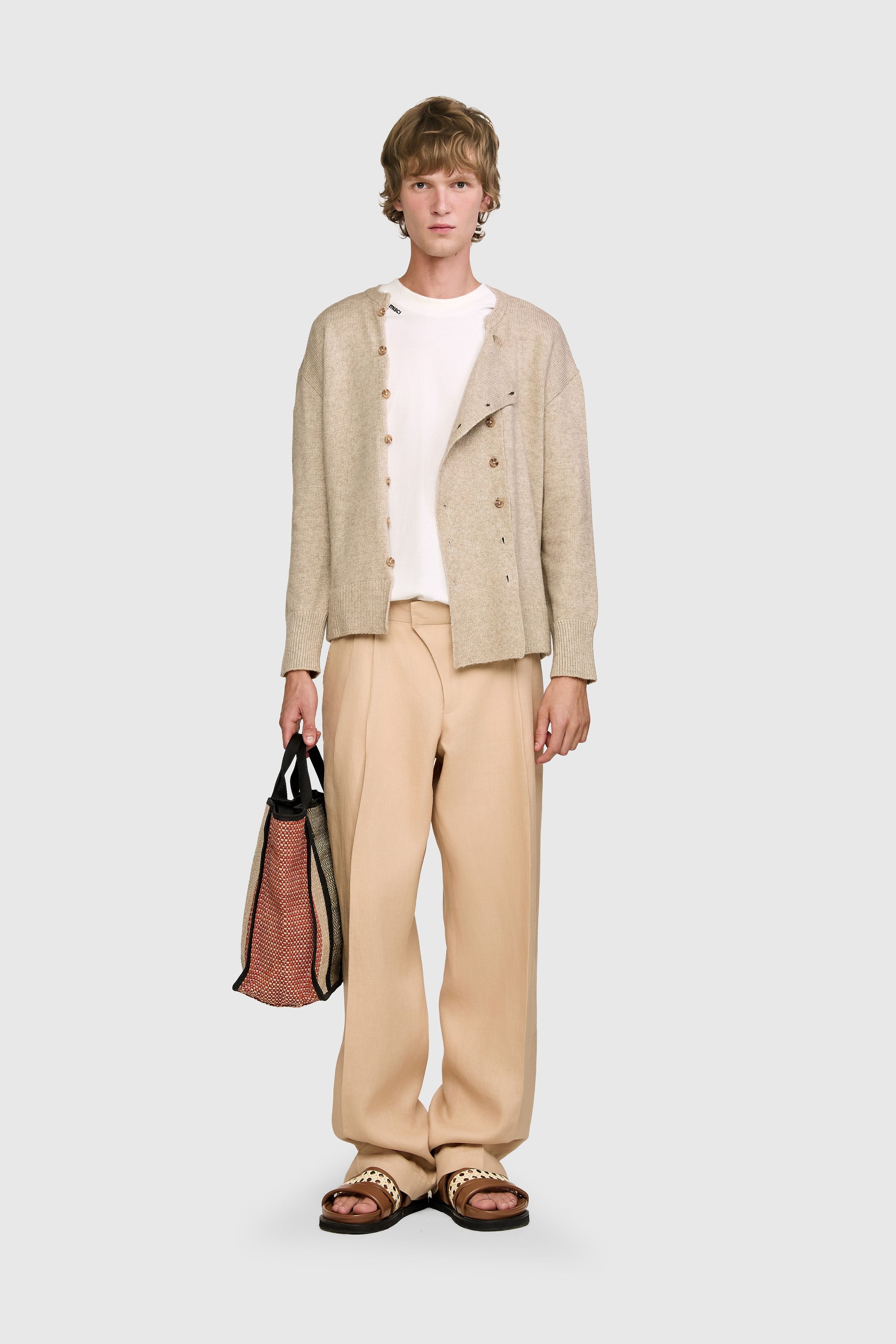SUETER FIM TRICOT BEGE | FIM KNIT SWEATER BEIGE