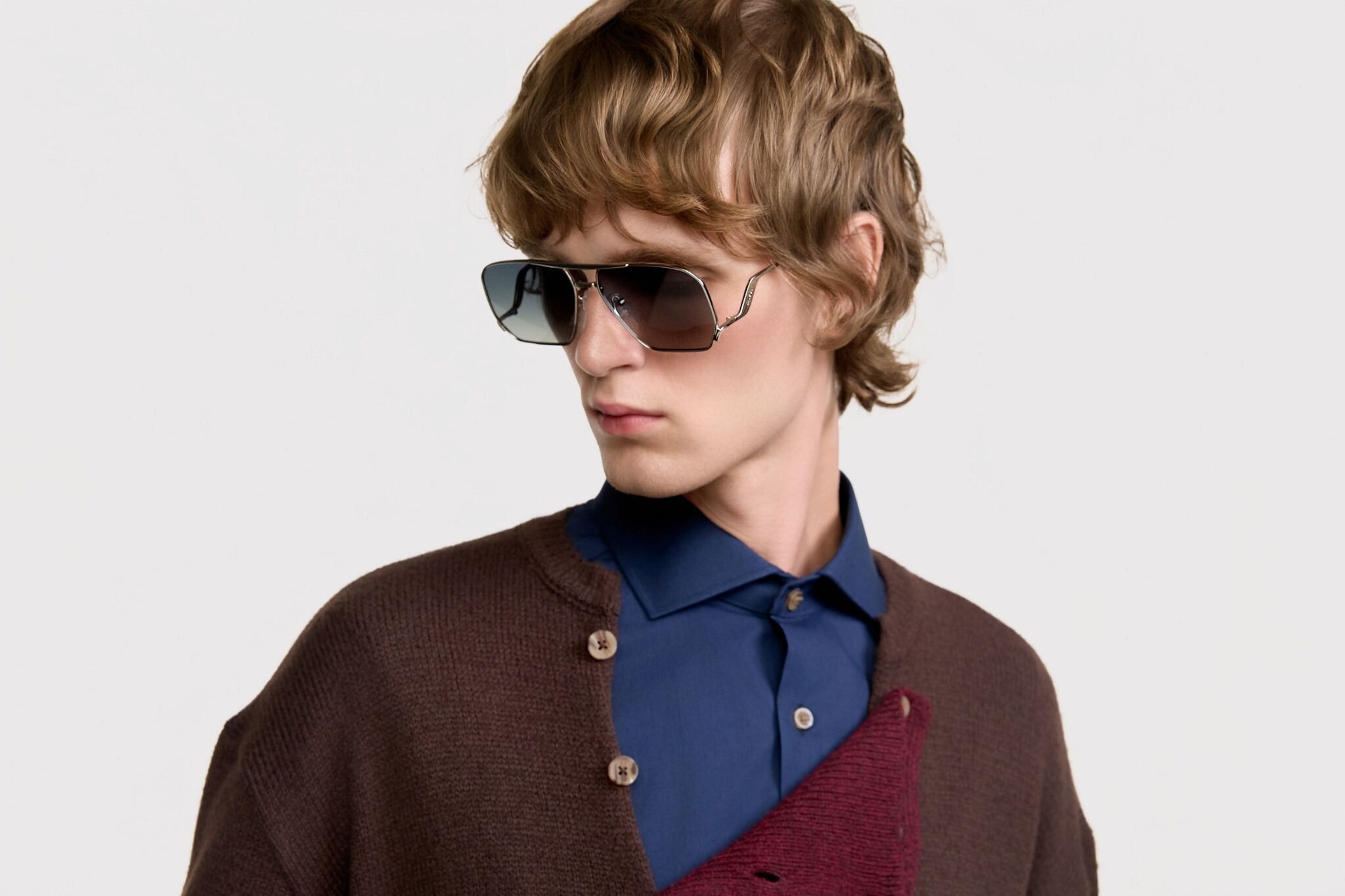 SUETER FIM TRICOT MARROM/VINHO | FIM KNIT SWEATER BROWN/WINE