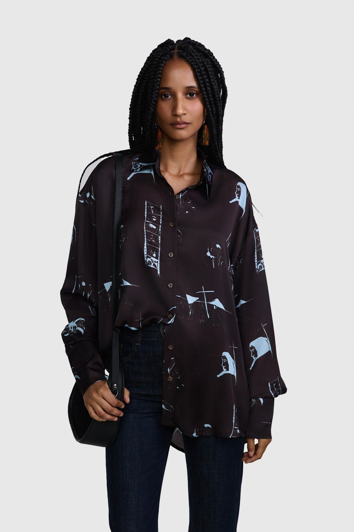 CAMISA MANGA LONGA HELENA SEDA CINEMA CAFÉ | CINEMA COFFEE HELENA SILK LONG SLEEVE SHIRT