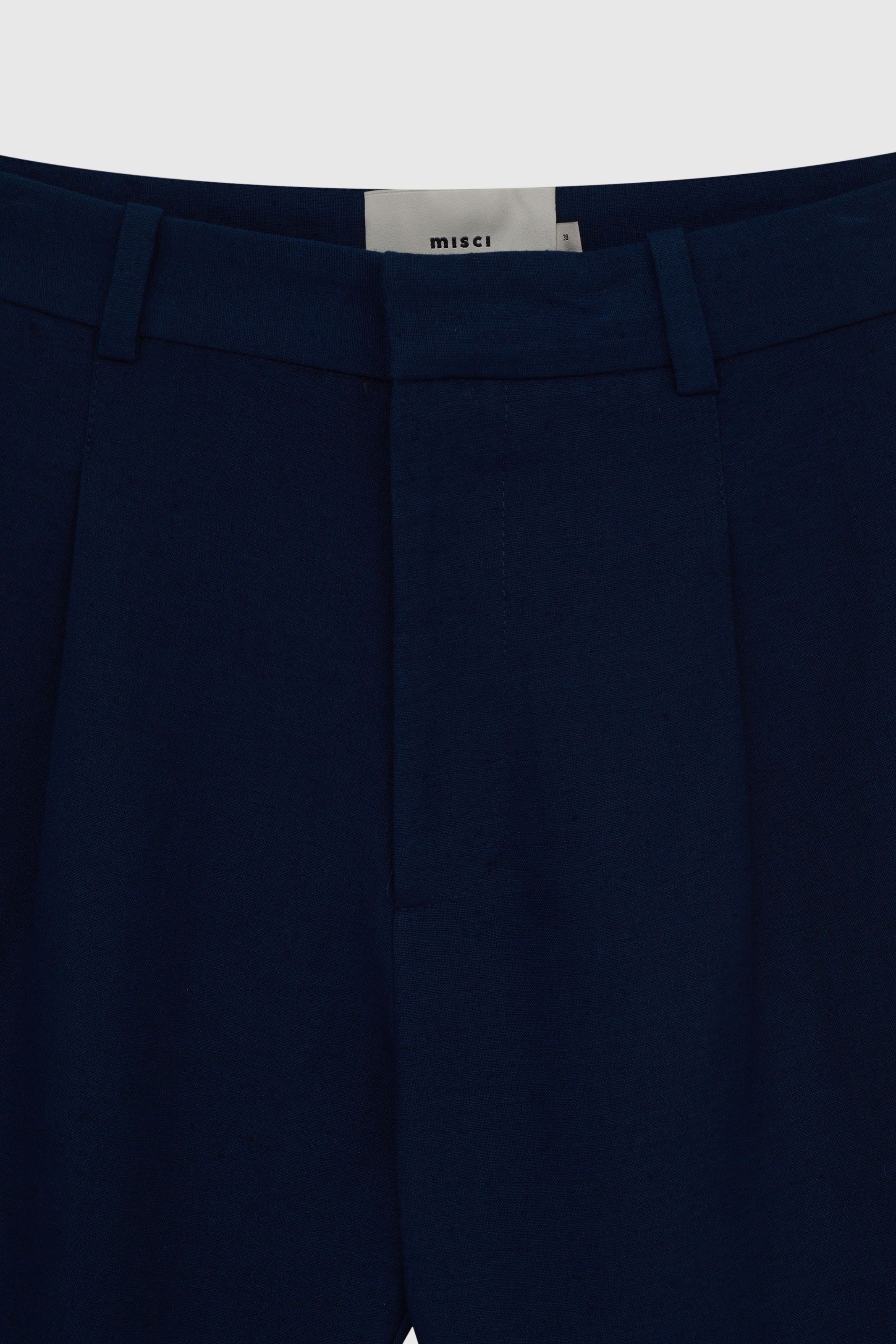 CALÇA JOSÉ LINHO AZUL OLIMPIA | OLYMPIA BLUE JOSÉ LINEN PANTS