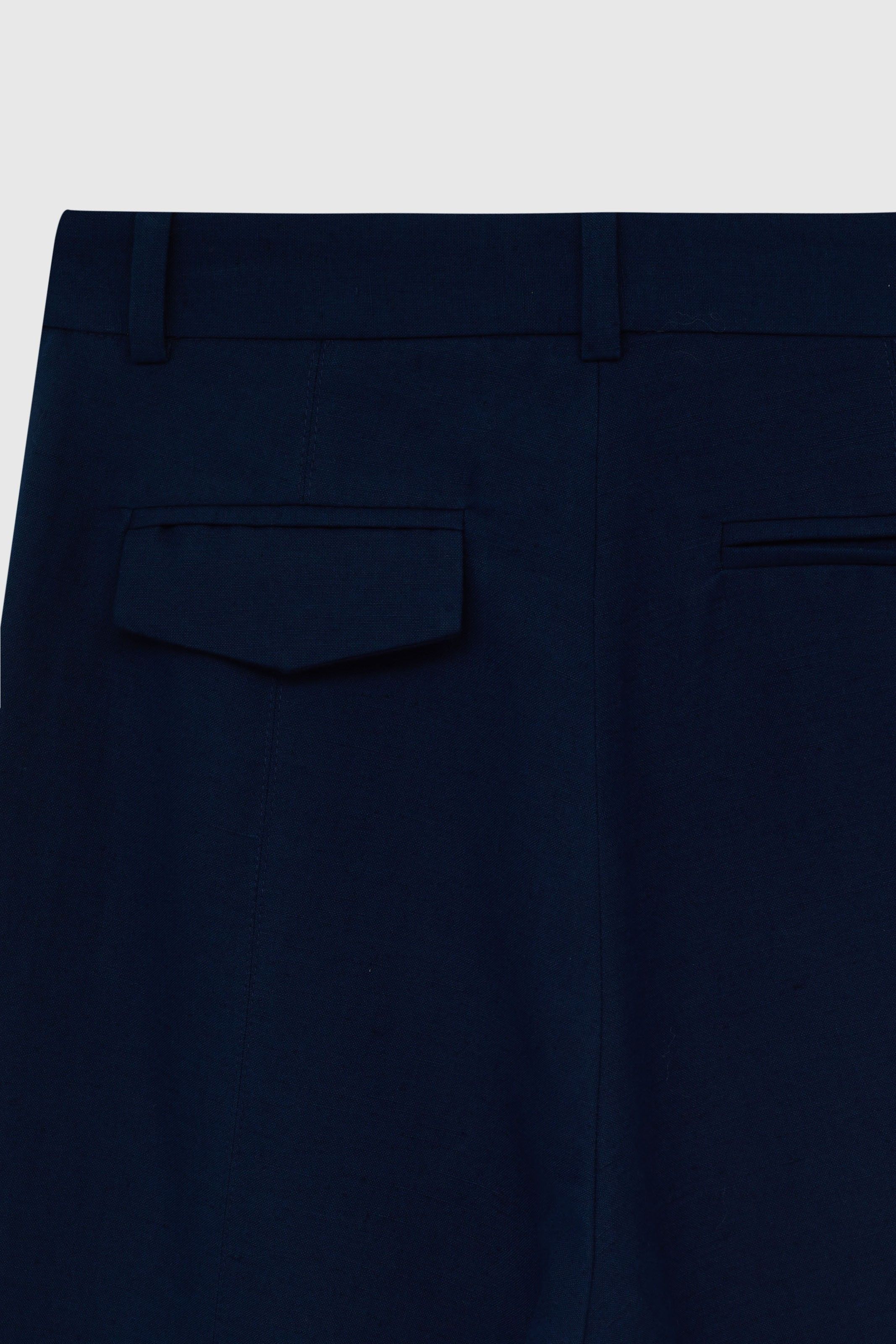 CALÇA JOSÉ LINHO AZUL OLIMPIA | OLYMPIA BLUE JOSÉ LINEN PANTS