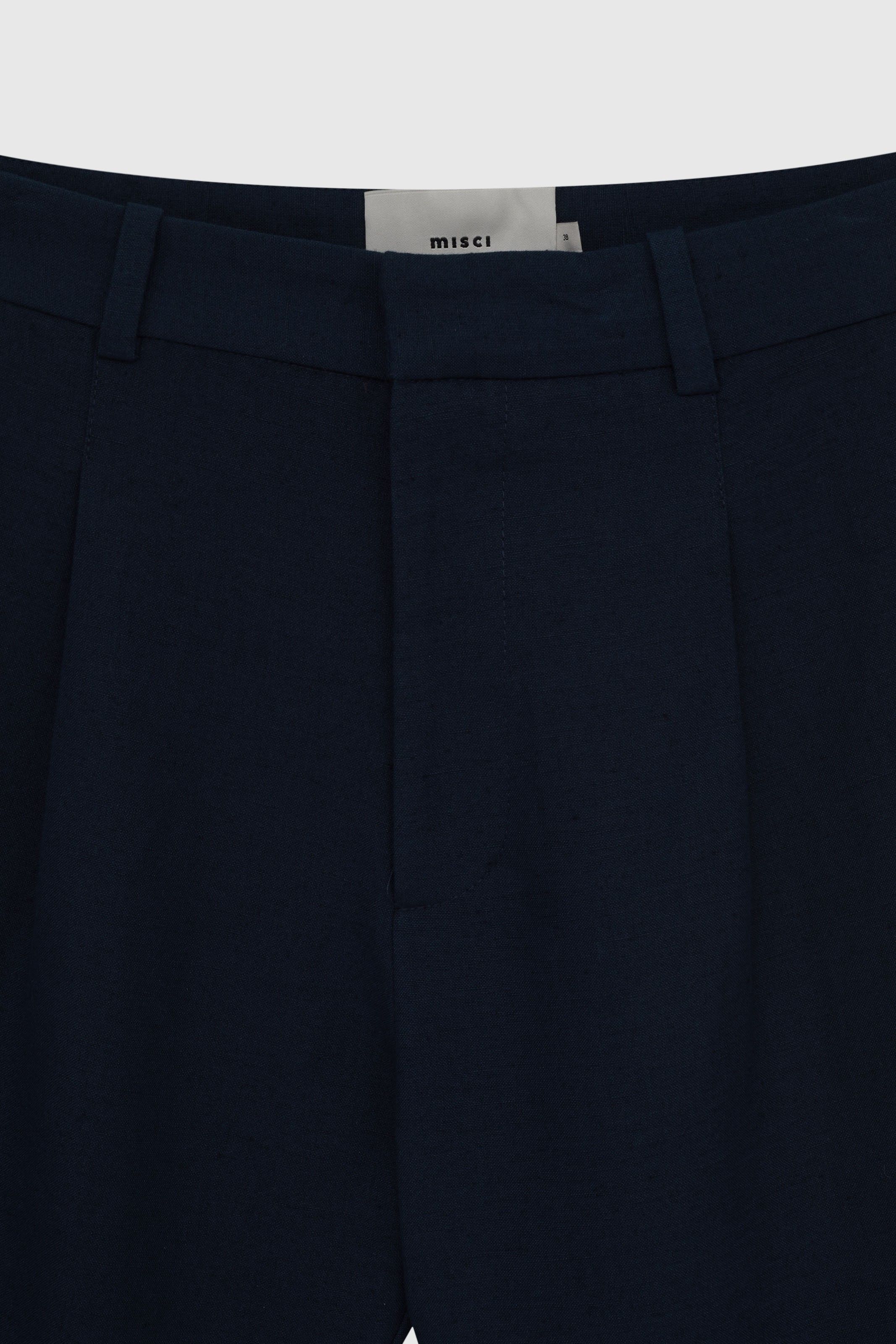 CALÇA JOSÉ LINHO MARINHO OLIMPIA | OLYMPIA NAVY JOSÉ LINEN PANTS