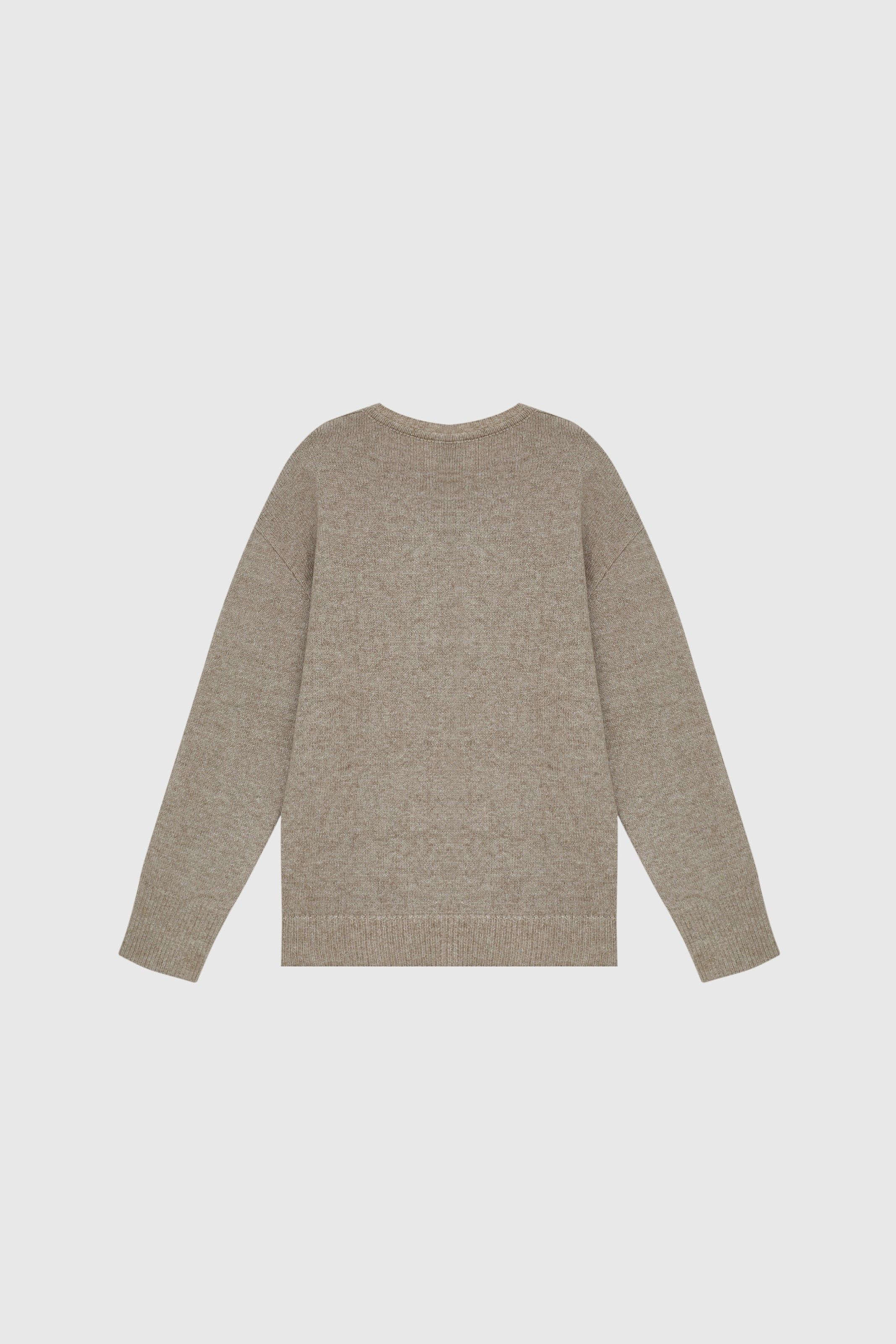 SUETER FIM TRICOT BEGE | FIM KNIT SWEATER BEIGE