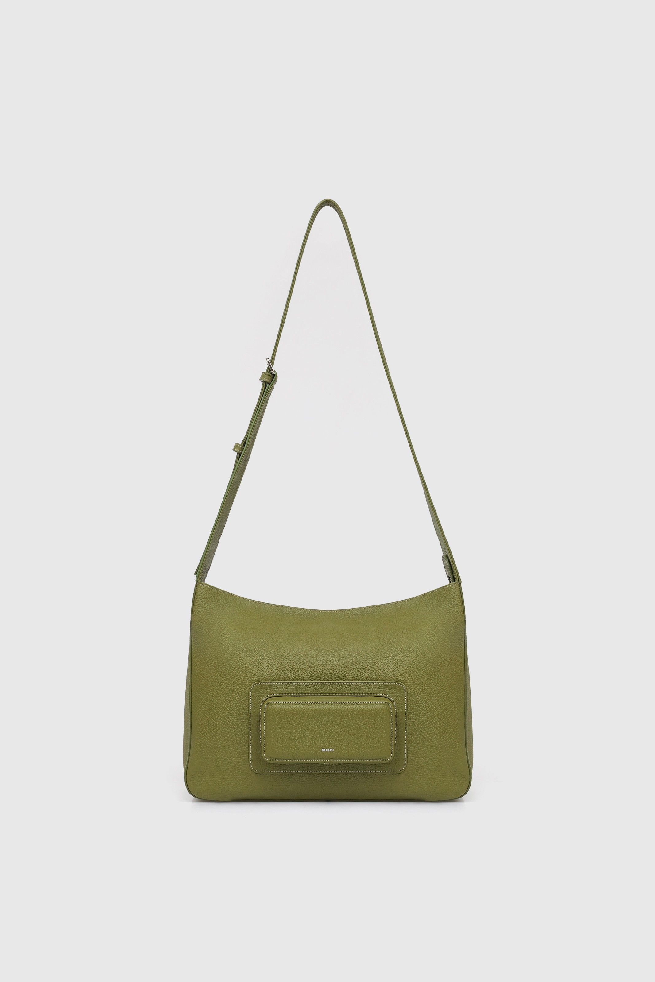 BOLSA MOQUEQUINHA TRANSVERSAL COURO VERDE OLIVA | MOQUEQUINHA CROSSBODY BAG OLIVE GREEN LEATHER