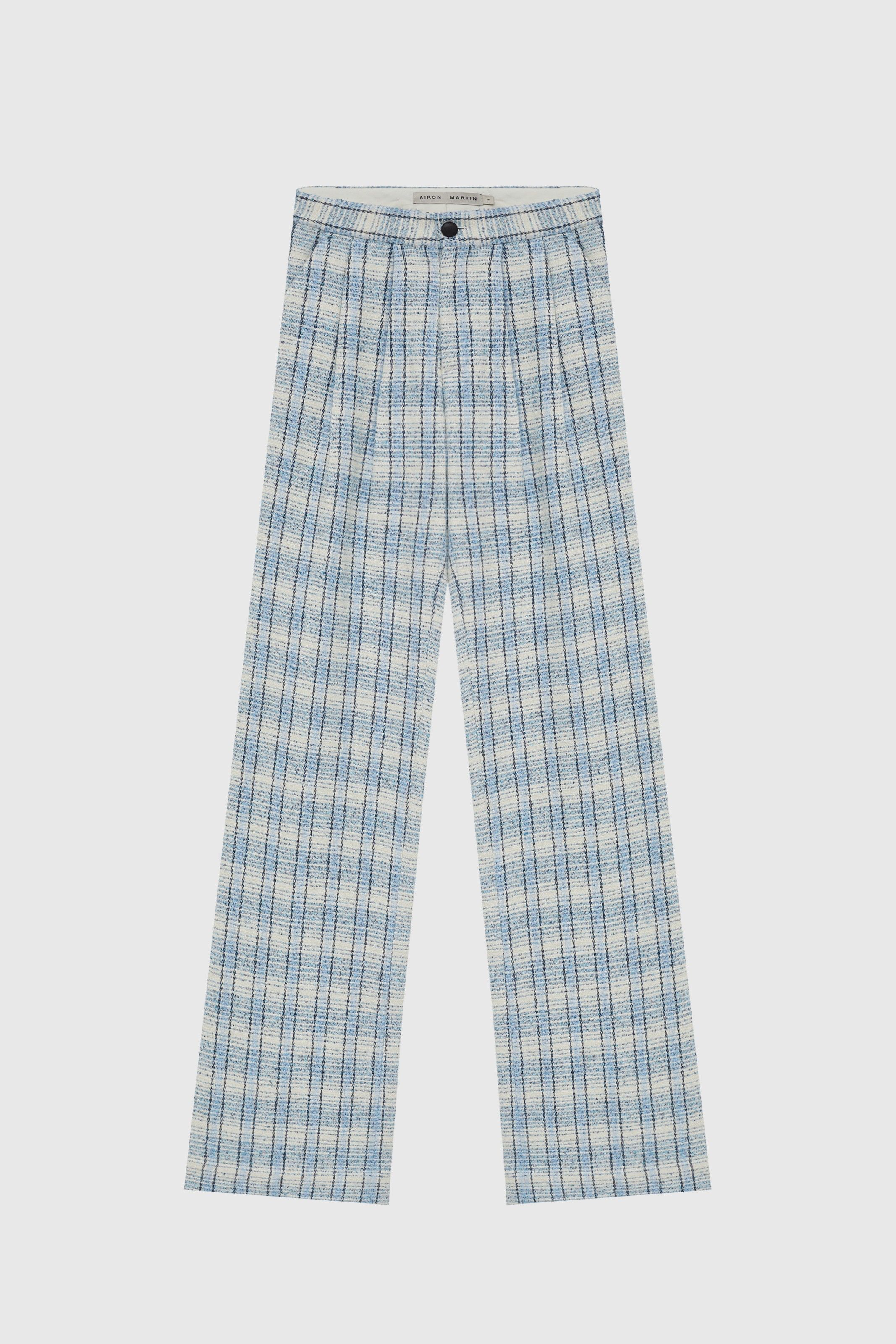 CALÇA HELENA TWEED AZUL | BLUE HELENA TWEED PANTS