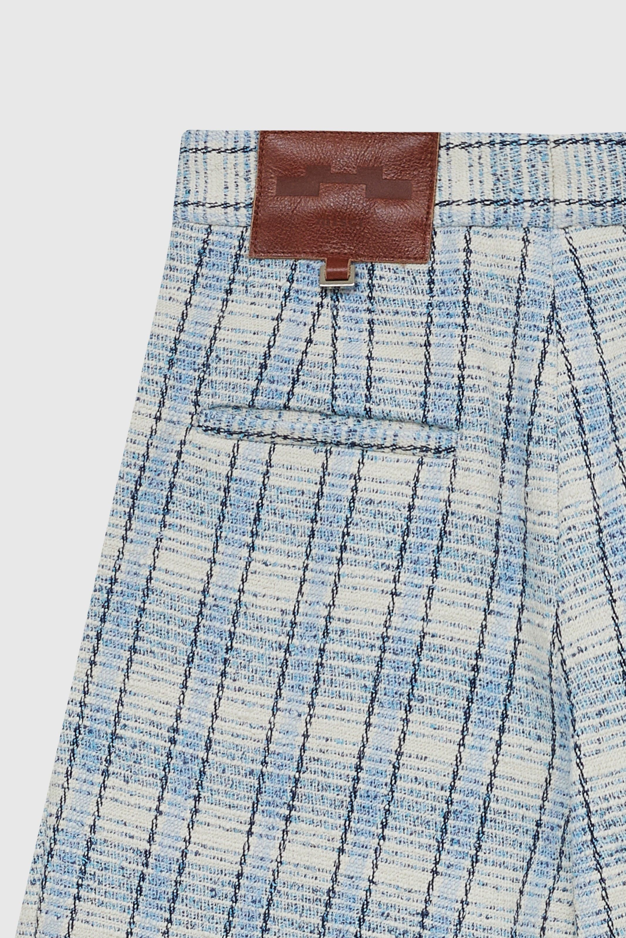 CALÇA HELENA TWEED AZUL | BLUE HELENA TWEED PANTS