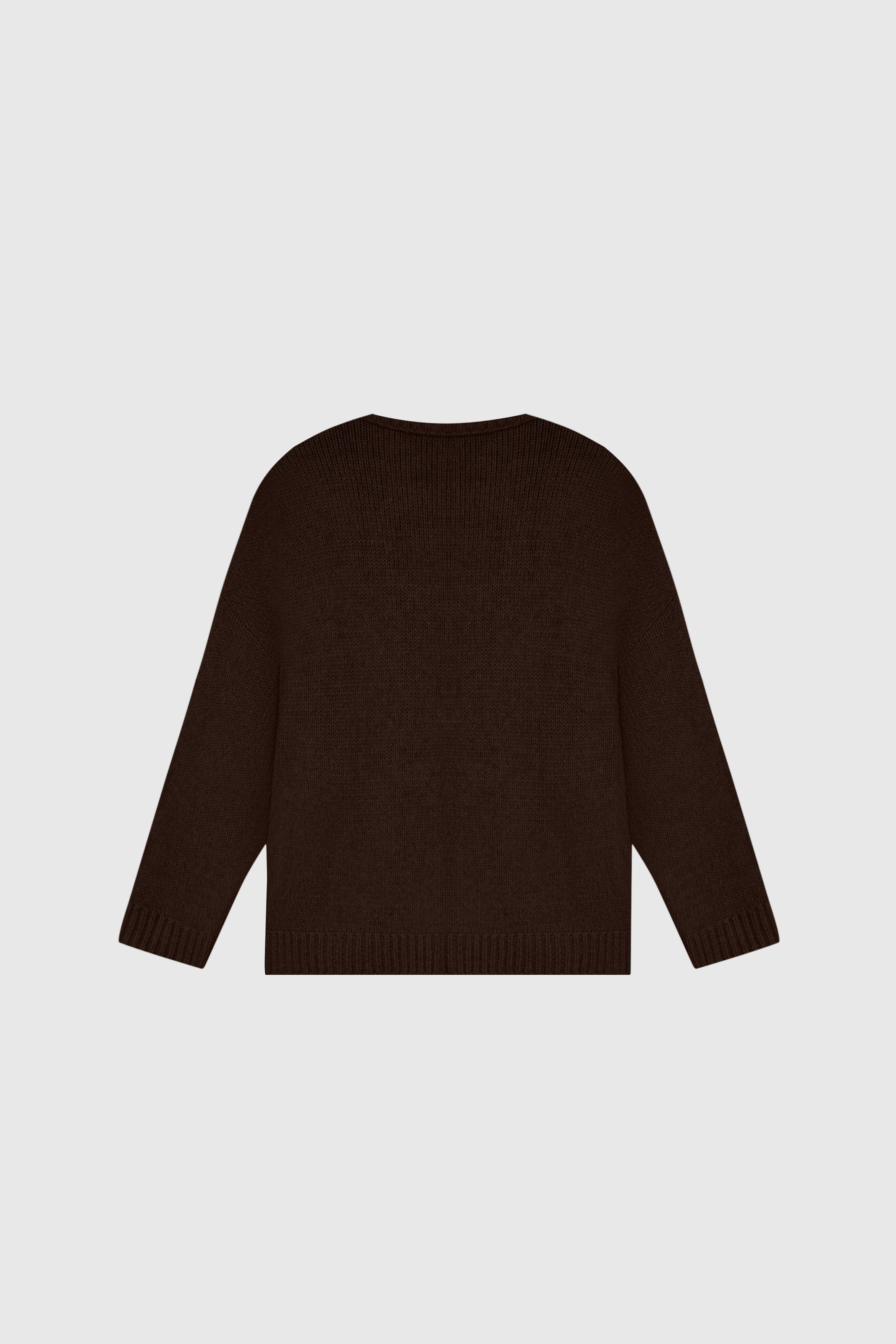 SUÉTER TRANÇA MARROM | BROWN TRANÇA SWEATER