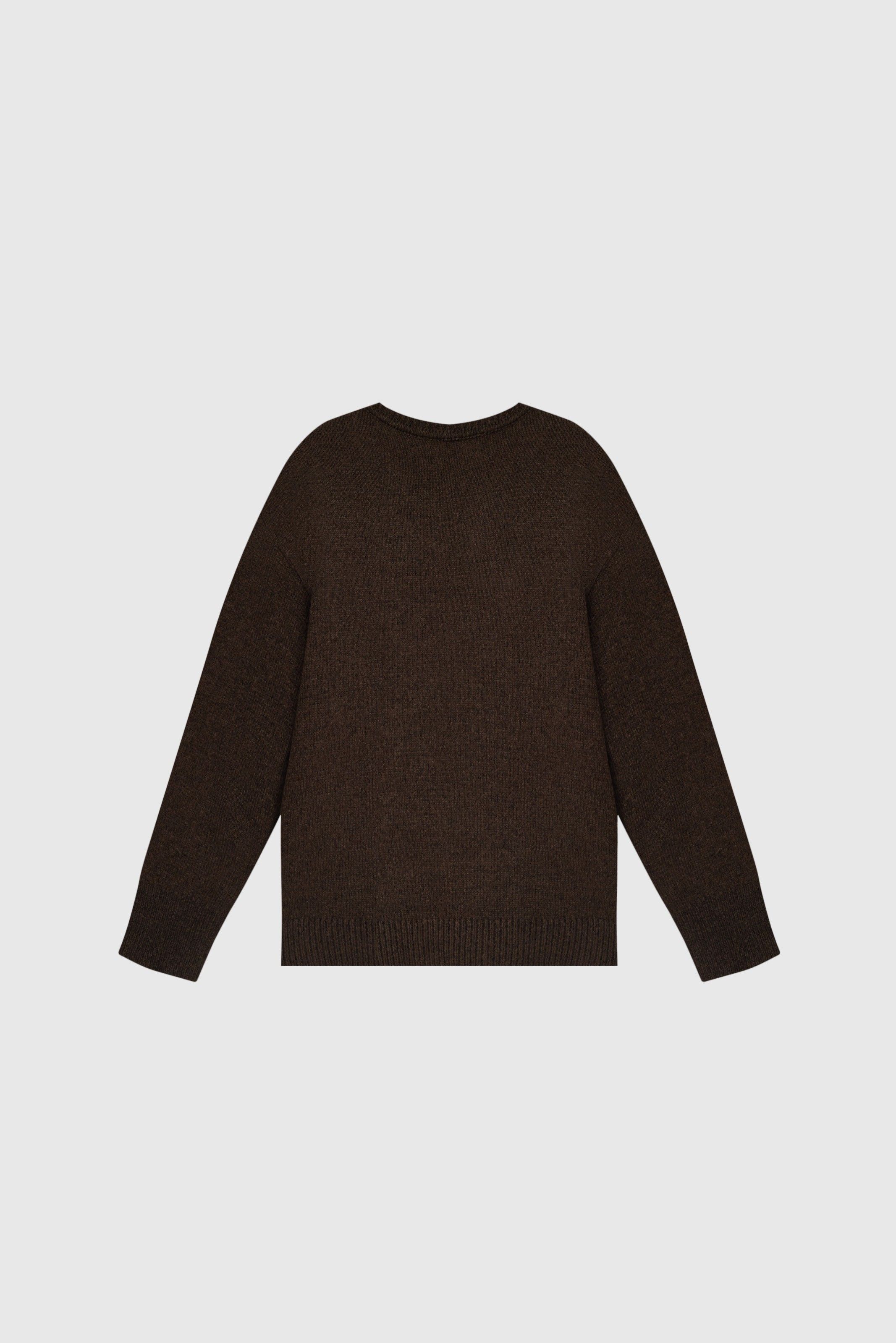 SUETER FIM TRICOT MARROM/VINHO | FIM KNIT SWEATER BROWN/WINE