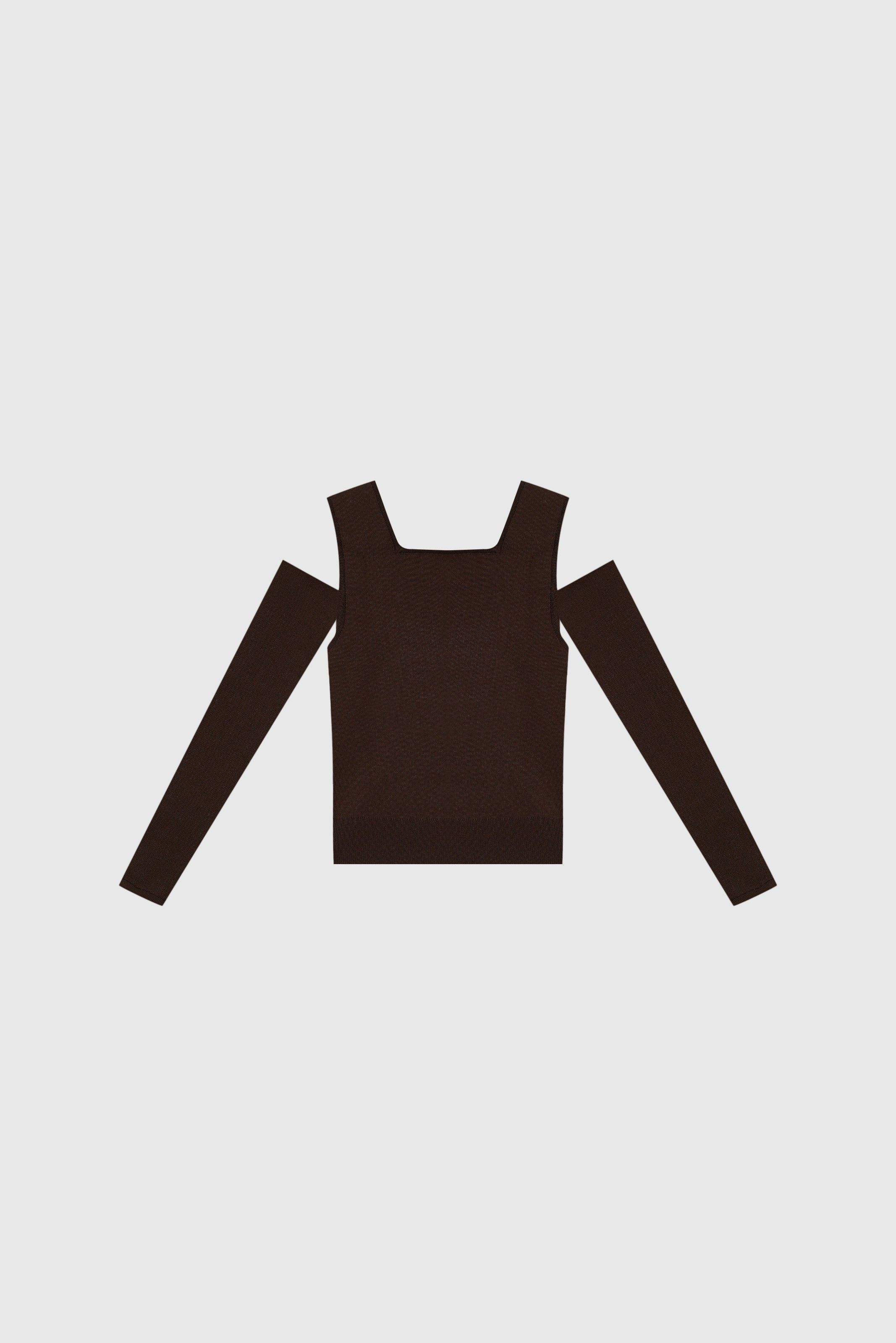 BLUSA LEILA MARROM | BROWN LEILA BLOUSE