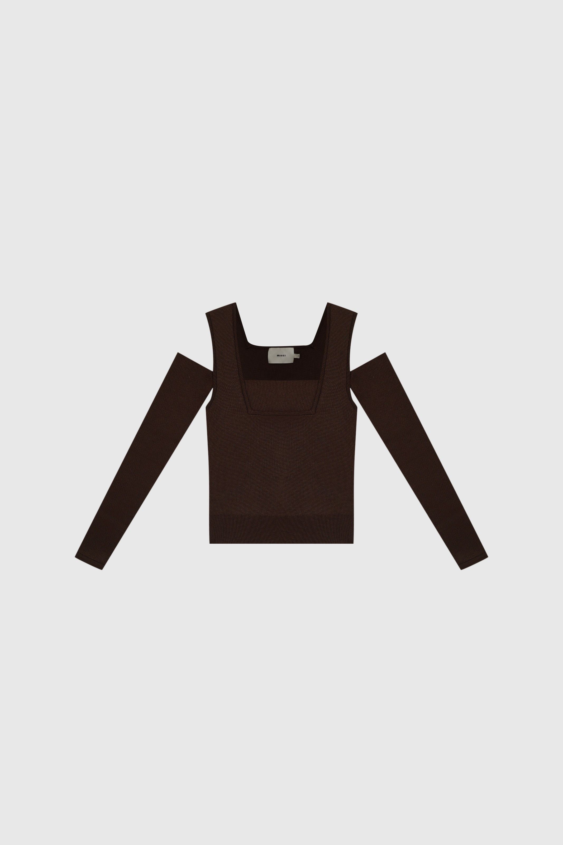 BLUSA LEILA MARROM | BROWN LEILA BLOUSE
