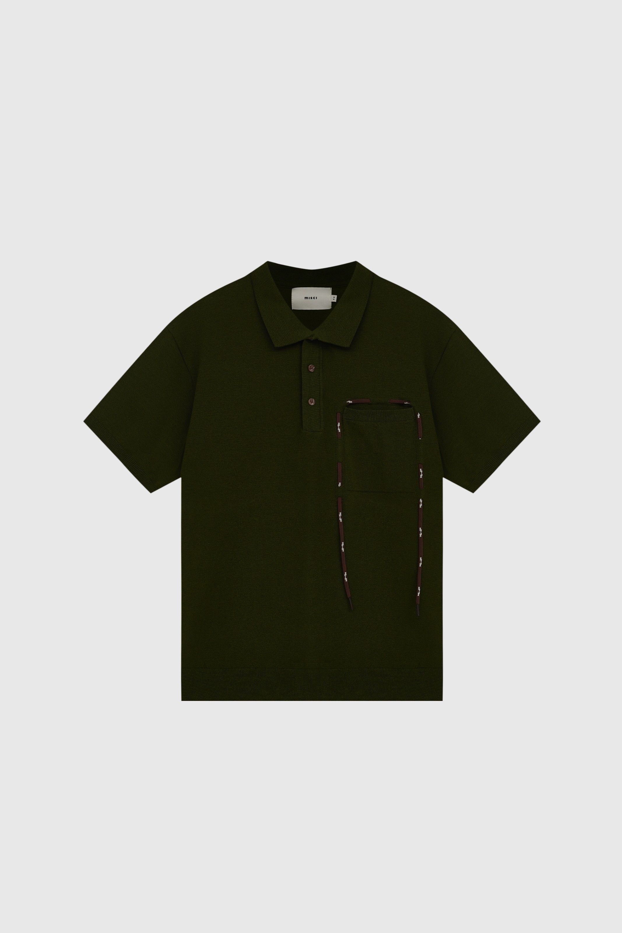 CAMISA POLO CAATINGA TRICOT VERDE MILITAR | CAATINGA MILITARY GREEN KNITTED POLO SHIRT