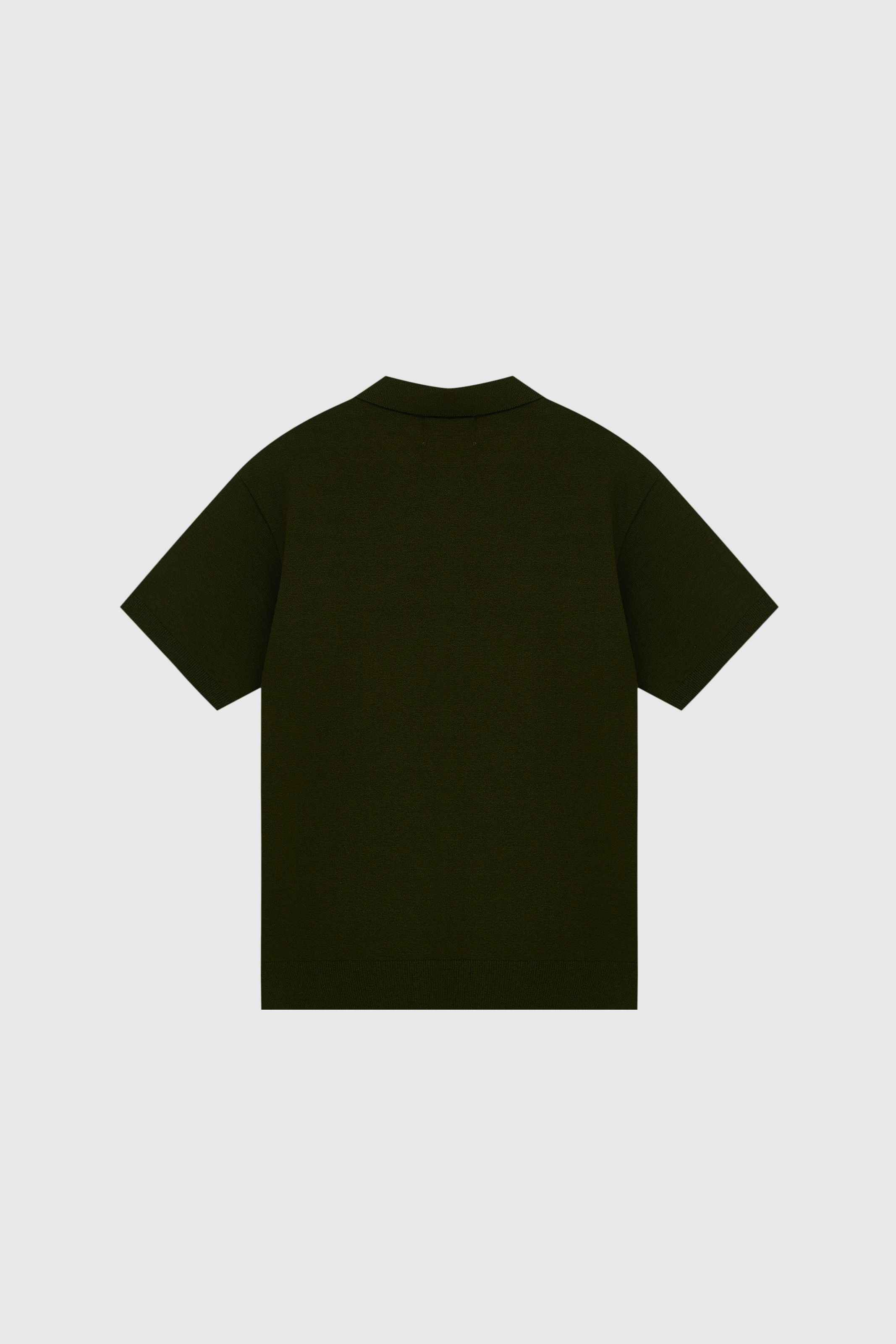 CAMISA POLO CAATINGA TRICOT VERDE MILITAR | CAATINGA MILITARY GREEN KNITTED POLO SHIRT