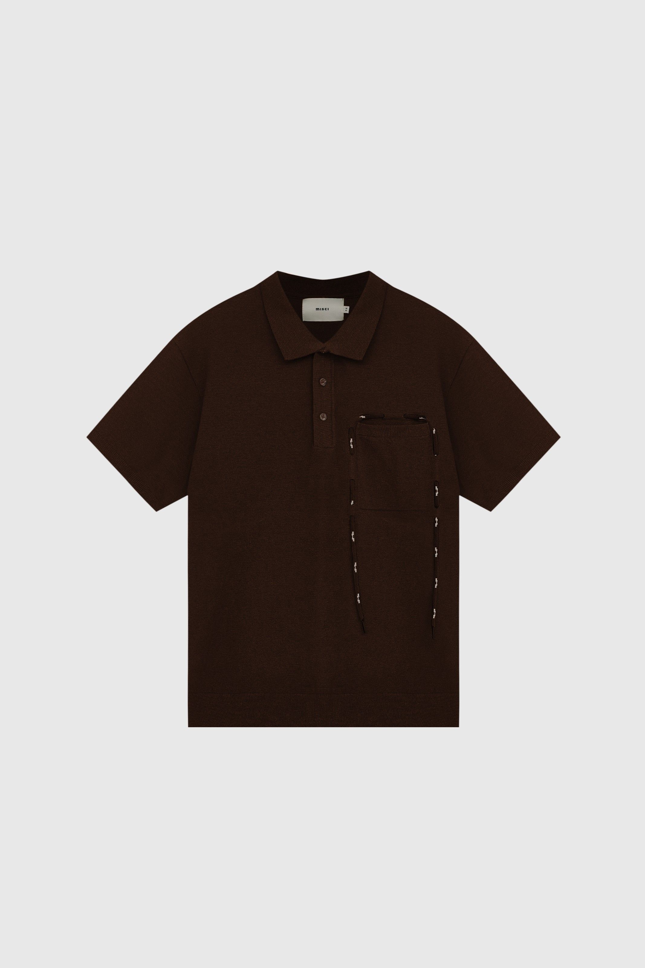 CAMISA POLO CAATINGA TRICOT CAFÉ | CAATINGA COFFEE KNITTED POLO SHIRT