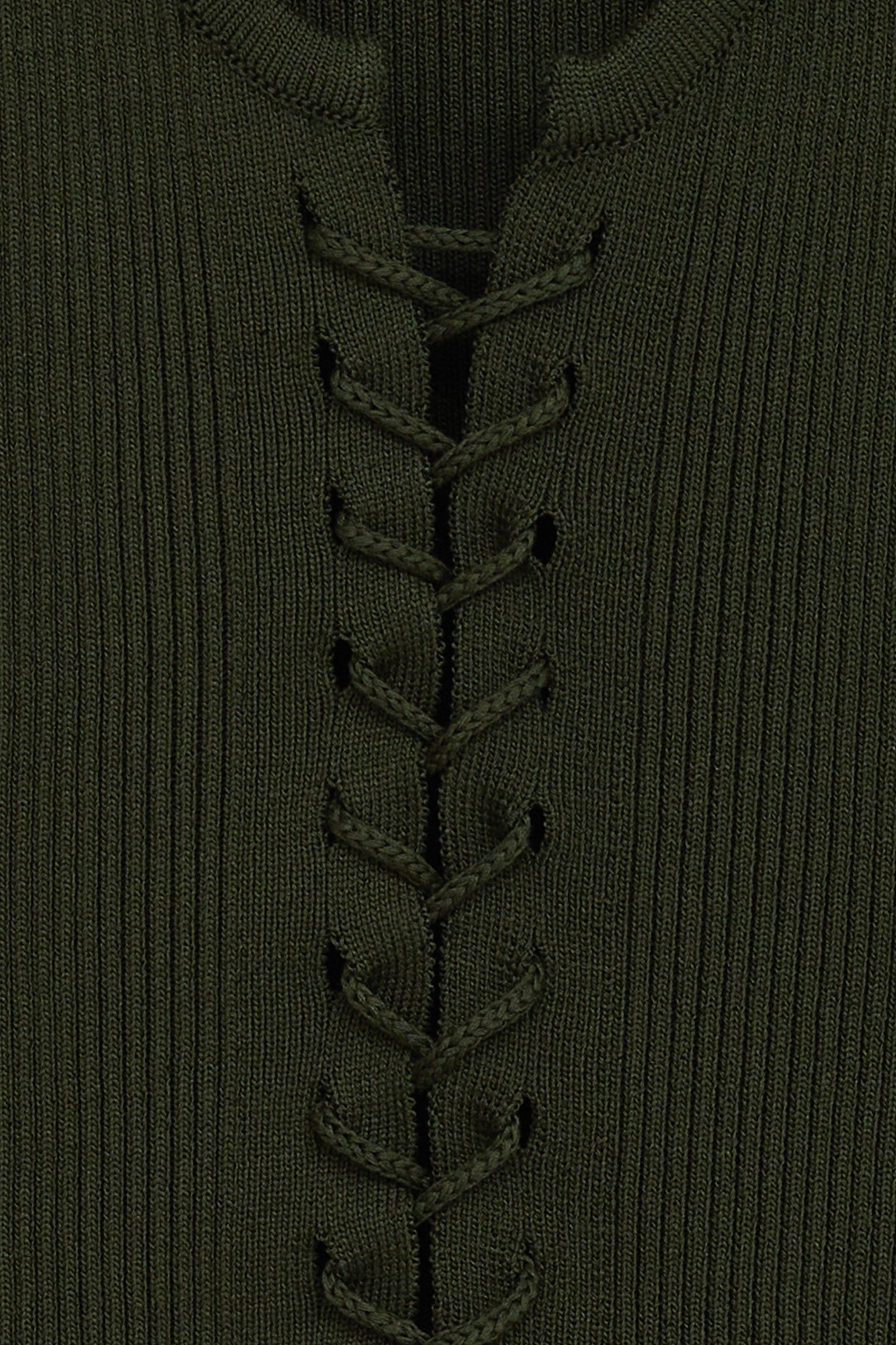 POLO CAROL TRICOT VERDE MILITAR | MILITARY GREEN CAROL TRICOT POLO SHIRT