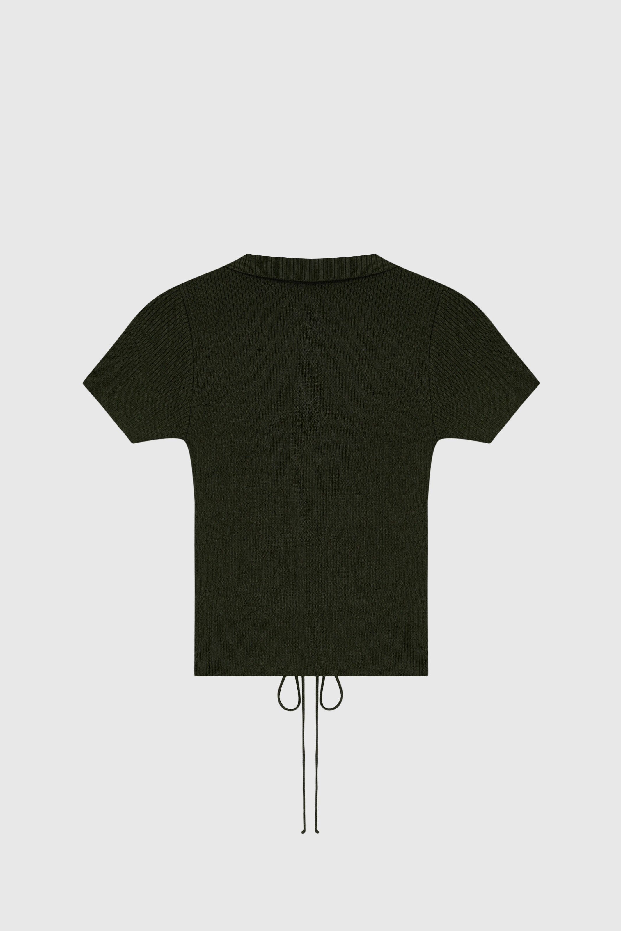 POLO CAROL TRICOT VERDE MILITAR | MILITARY GREEN CAROL TRICOT POLO SHIRT