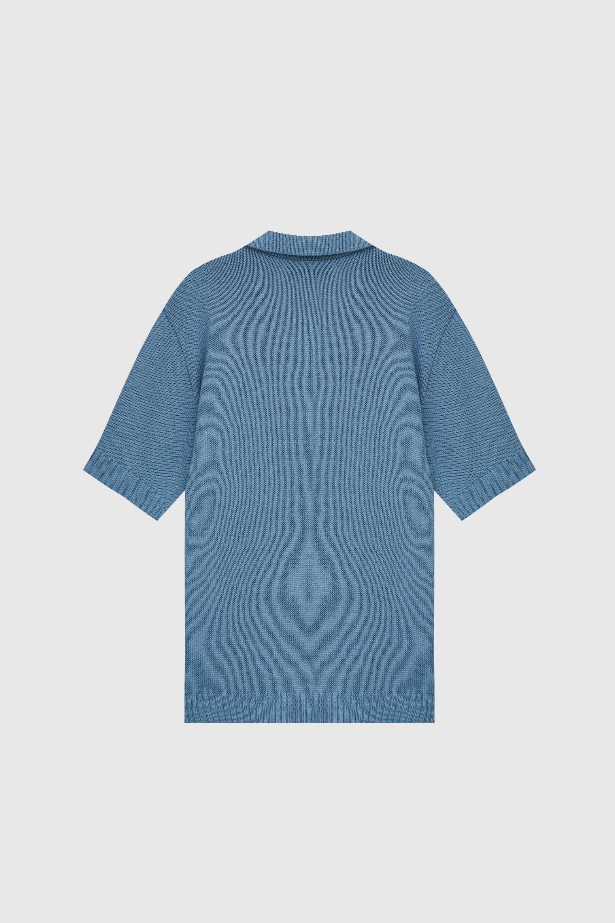POLO TRICOT PONTO CALADO AZUL CLARO | LIGHT BLUE PONTO CALADO POLO SHIRT