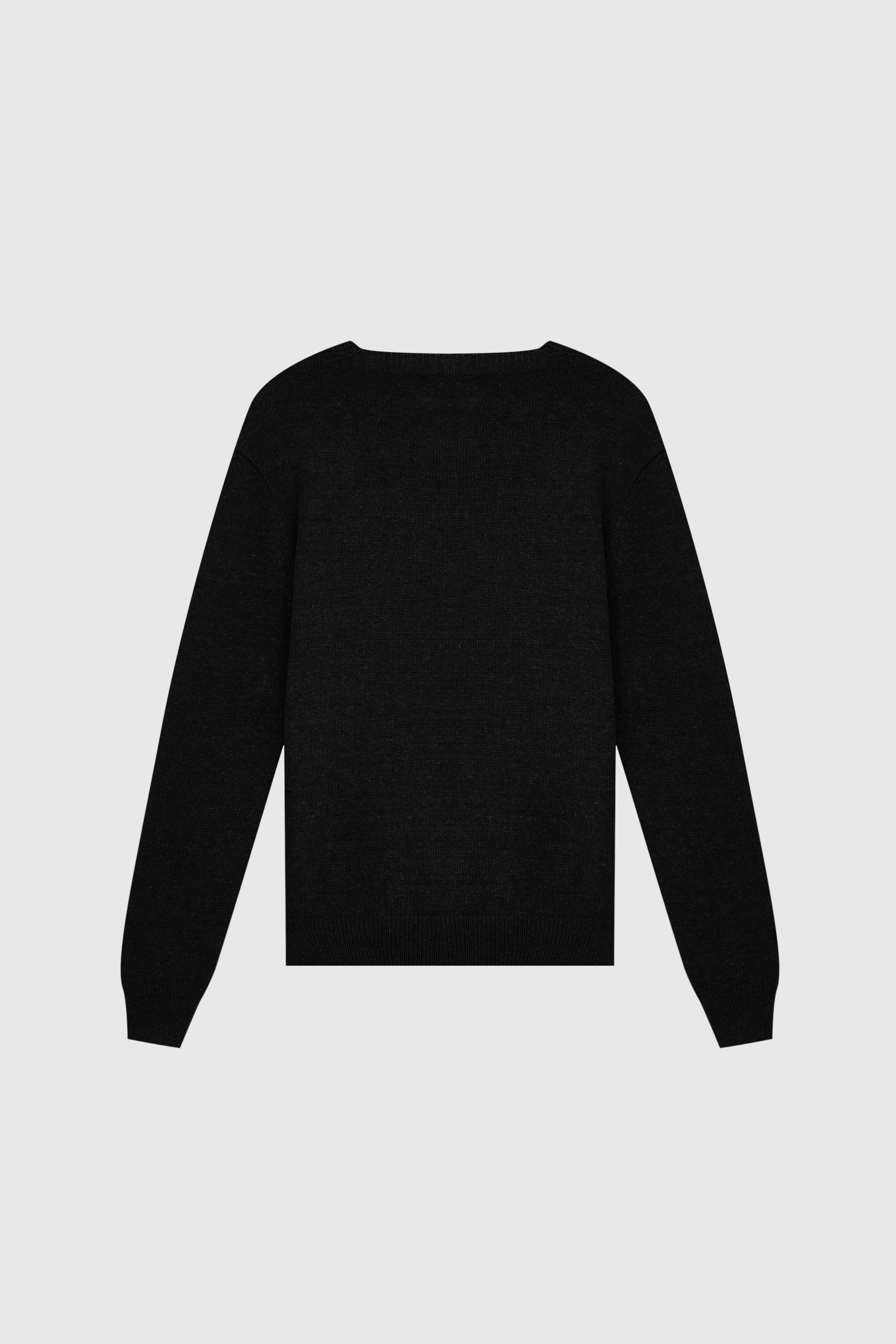 SUETER SEQUÊNCIA TRICOT PRETO | BLACK SEQUÊNCIA SWEATER
