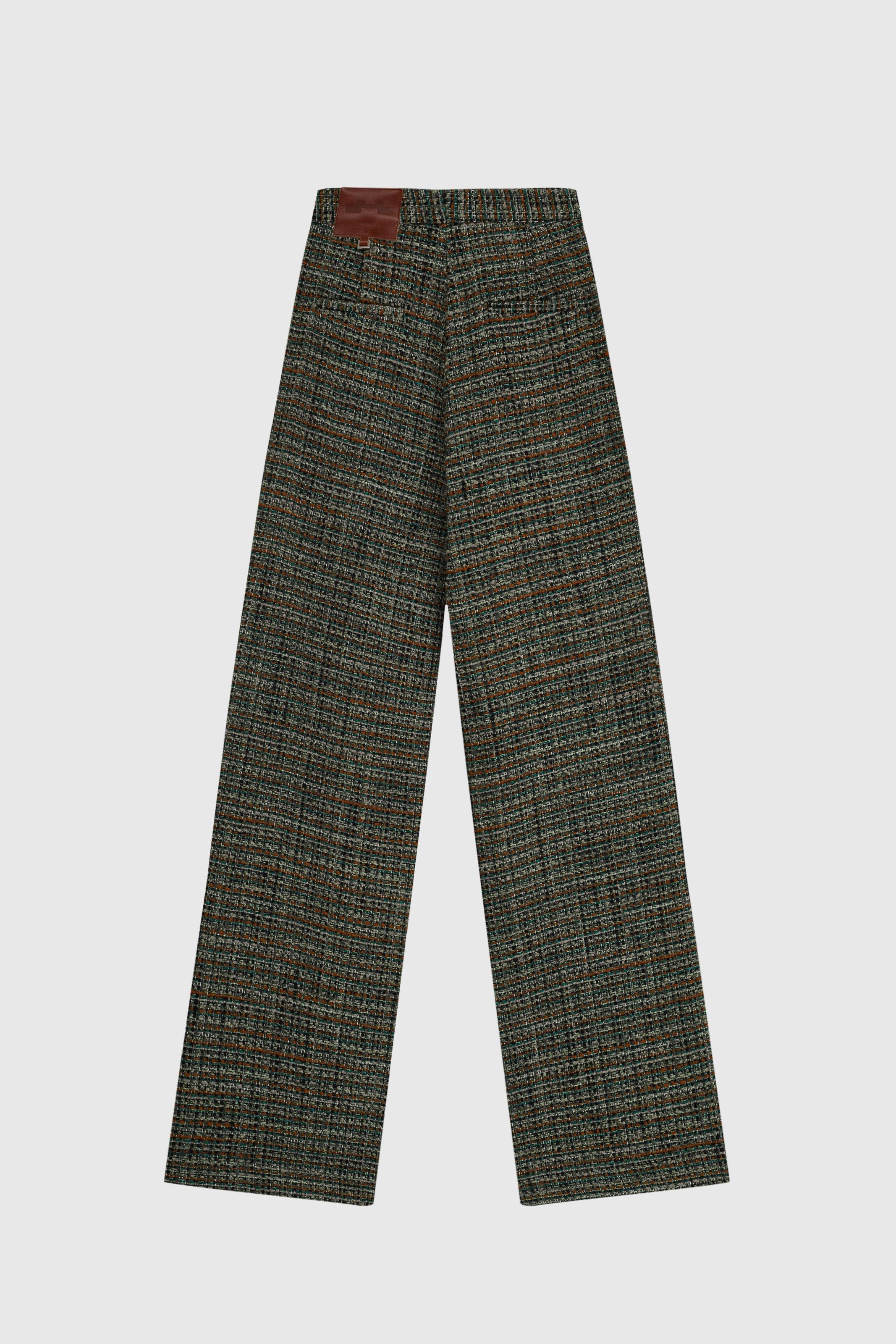 CALÇA HELENA TWEED VERDE | GREEN HELENA TWEED PANTS