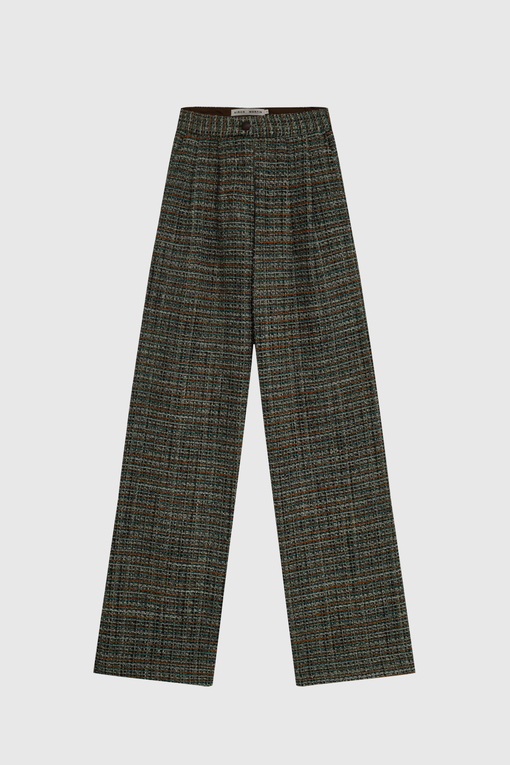 CALÇA HELENA TWEED VERDE | GREEN HELENA TWEED PANTS