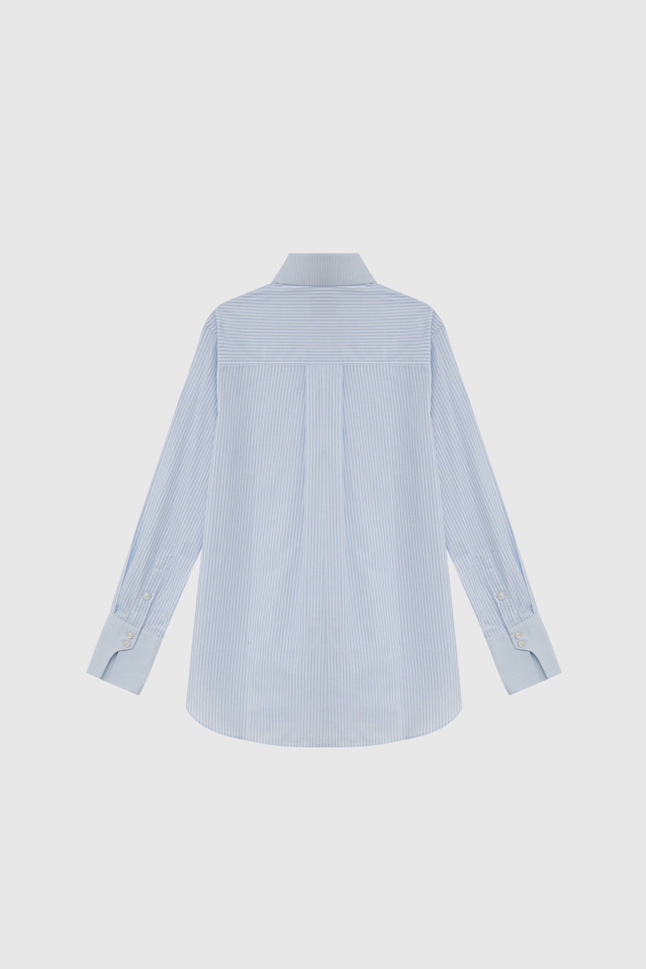CAMISA MANGA LONGA USHUAIA LISTRADA AZUL CLARO | USHUAIA LIGHT BLUE STRIPED LONG-SLEEVED SHIRT