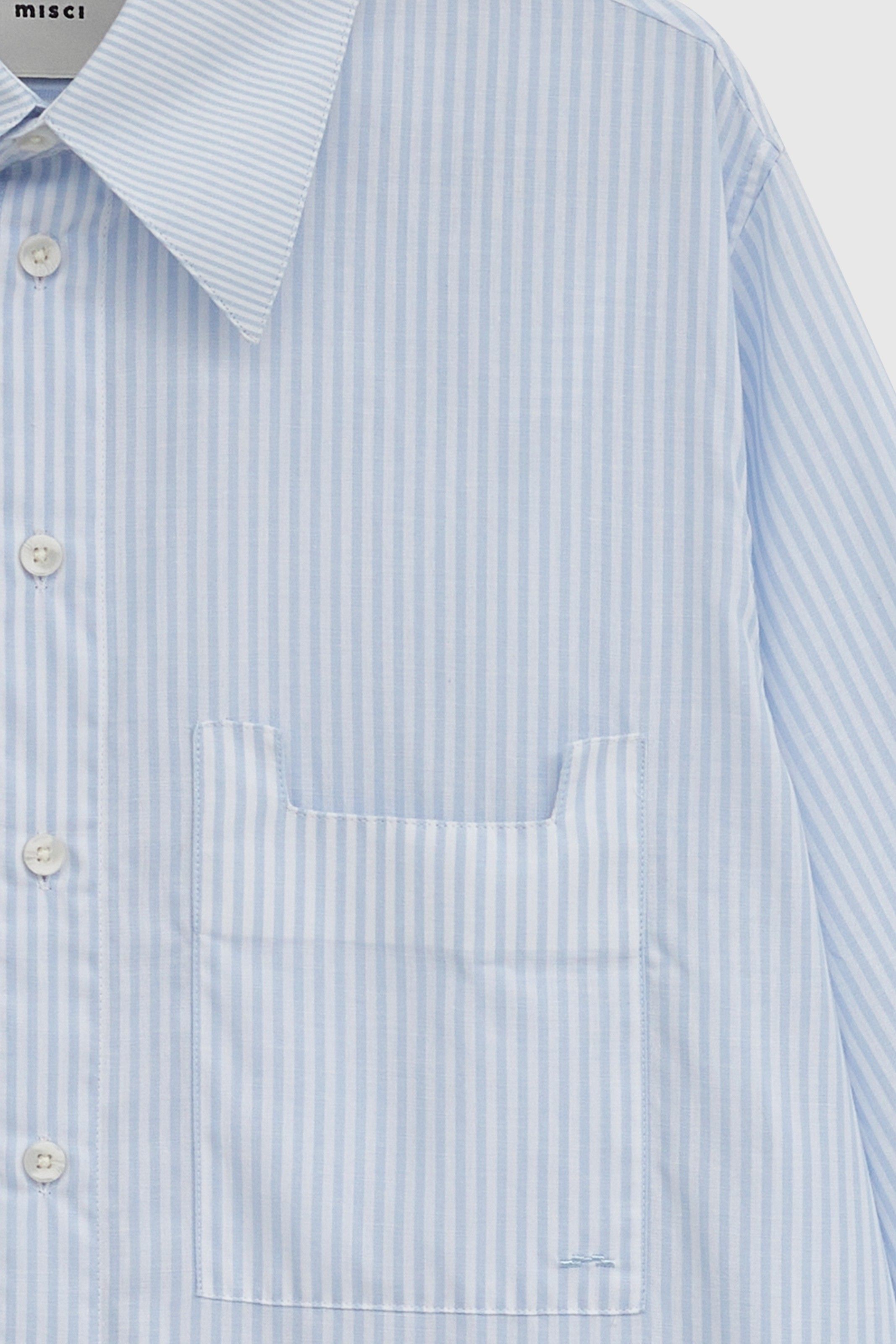 CAMISA MANGA LONGA USHUAIA LISTRADA AZUL CLARO | USHUAIA LIGHT BLUE STRIPED LONG-SLEEVED SHIRT