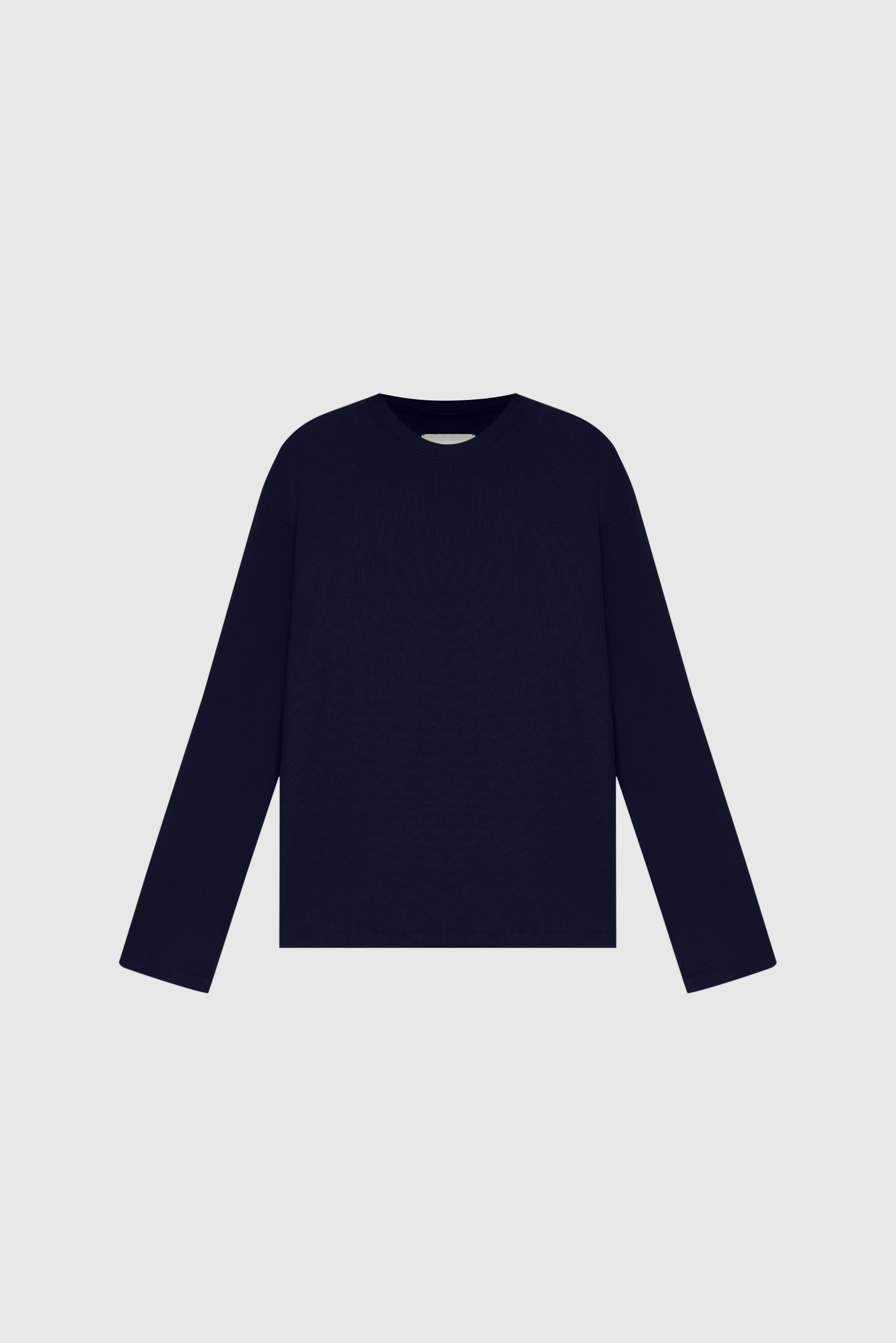 CAMISETA CANA MANGA LONGA AZUL MARINHO | NAVY BLUE LONG SLEEVE T-SHIRT