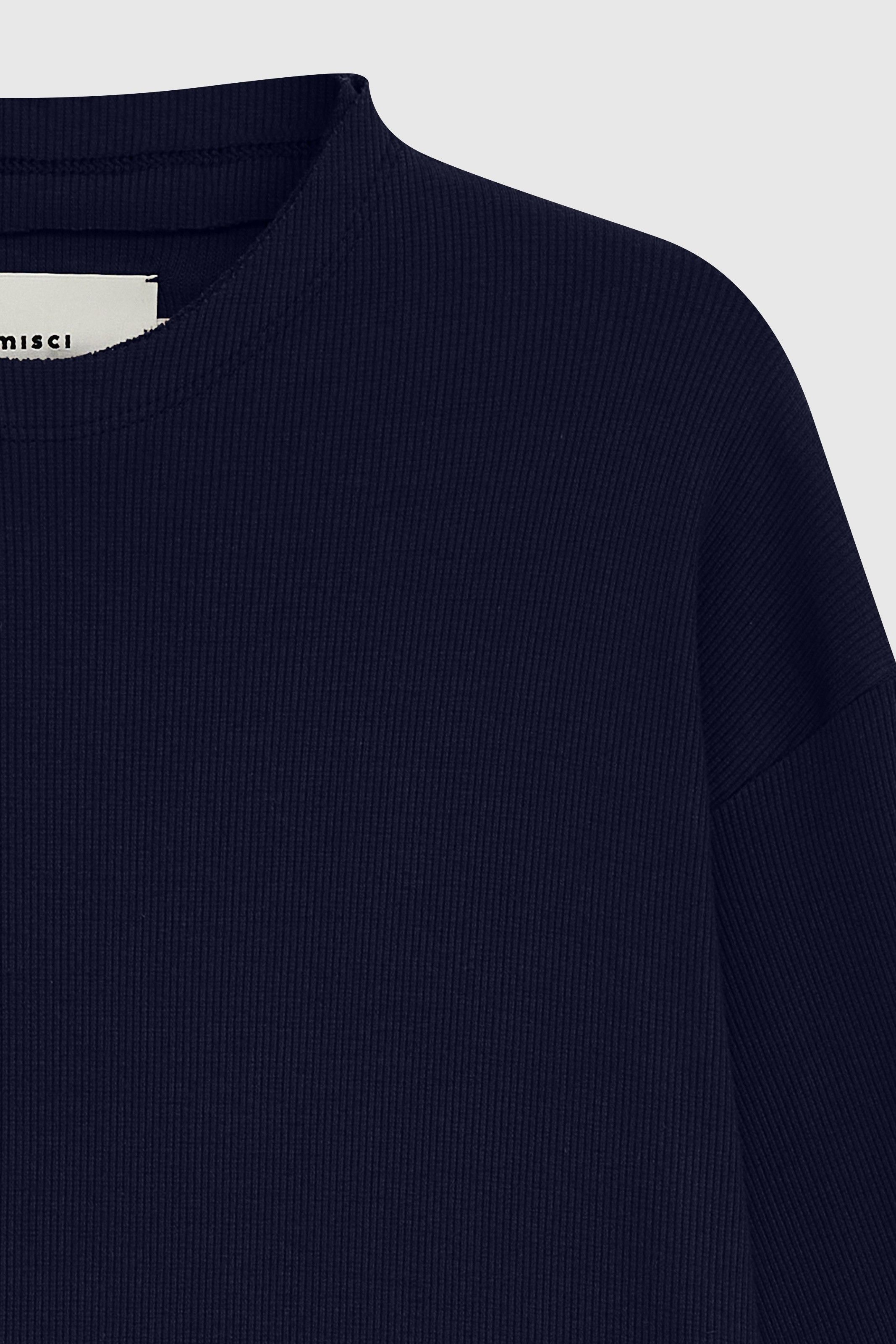 CAMISETA CANA MANGA LONGA AZUL MARINHO | NAVY BLUE LONG SLEEVE T-SHIRT