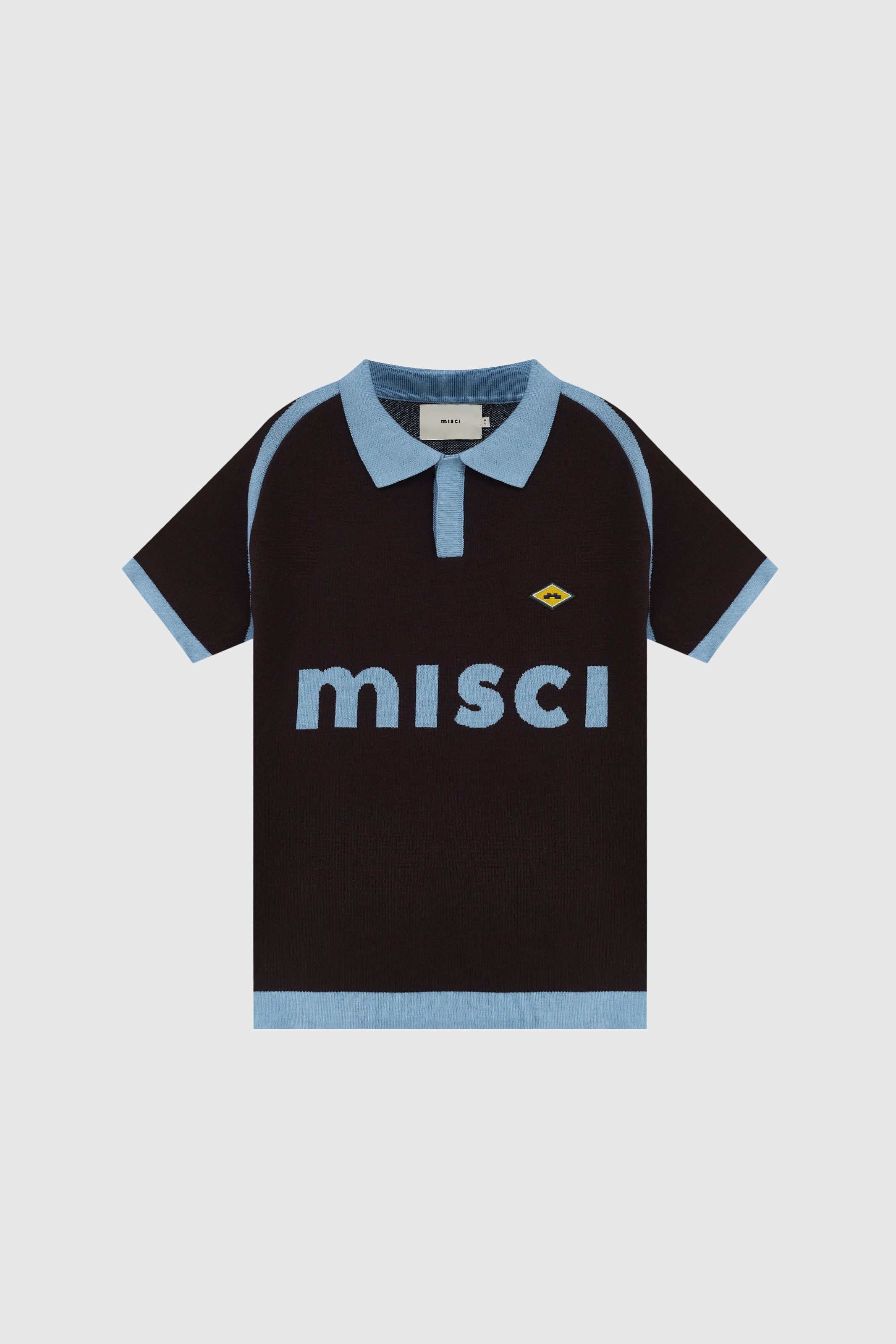 POLO TORCIDA MARROM AZUL CLARO |  LIGHT BLUE BROWN POLO FAN
