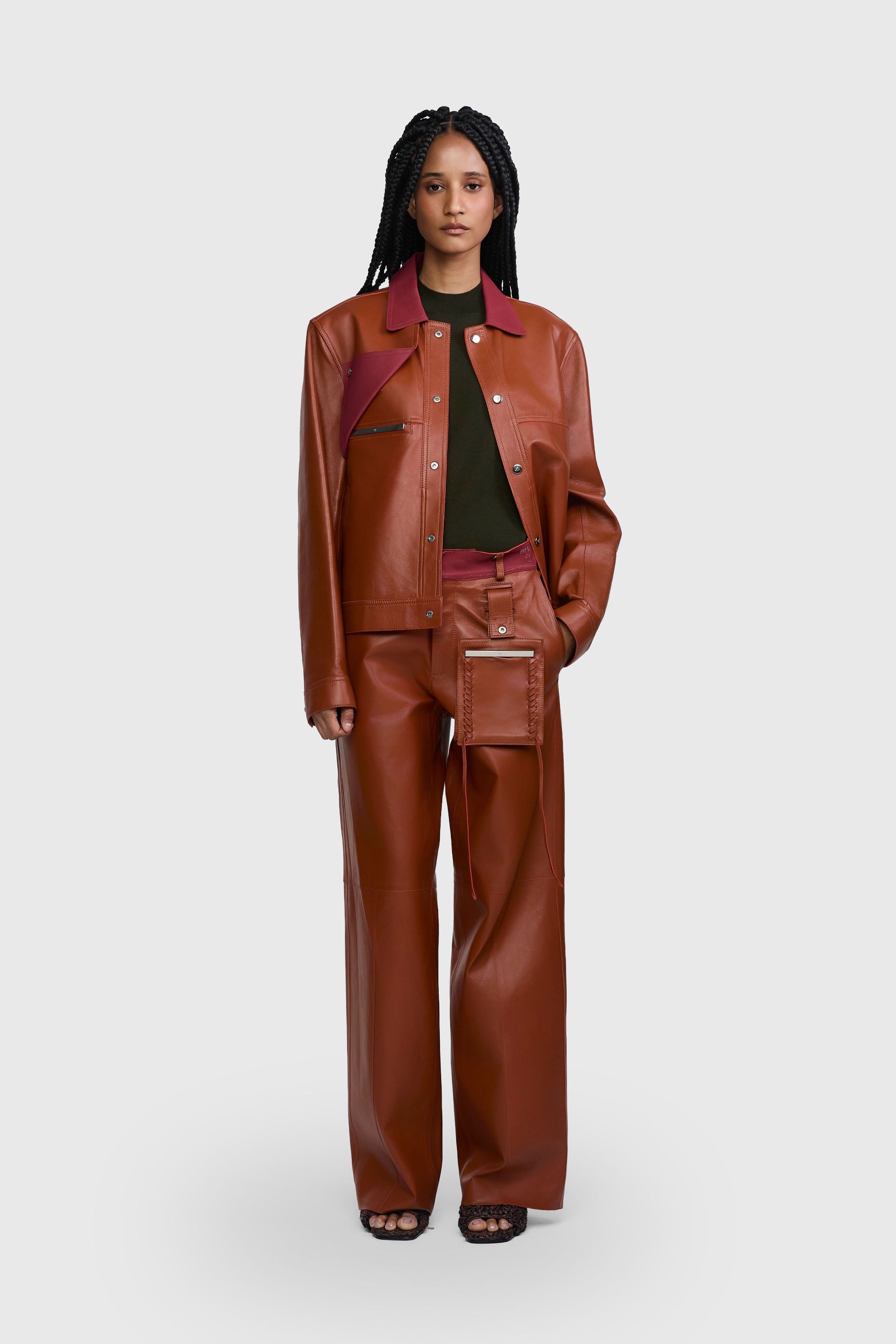 CALÇA ISA COURO | ISA LEATHER PANTS