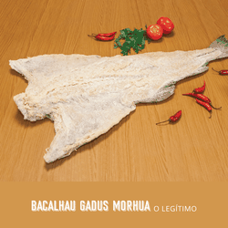 Bacalhau Gadus Morhua Inteiro - Peça de 4Kg