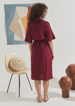Vestido Regina Beterraba