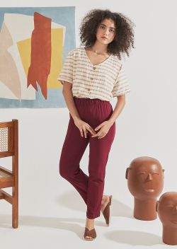 Calça Nina Beterraba