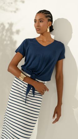 BLUSA TRICOT NATUREZA DIANA MANGA C.