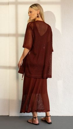 SAIA RENDA RUST TELA ALINE MIDI