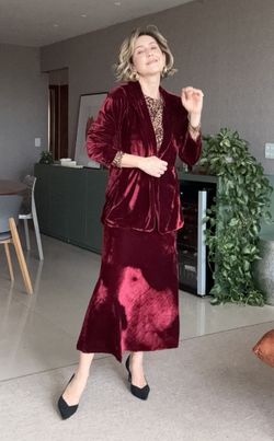 SAIA VELUDO ROYALE MIDI