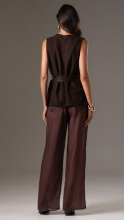 CALÇA CREPE MODAL FORRO PALAZZO