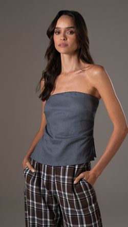BLUSA LINHO NOBRE CORSELET S/ ALÇA