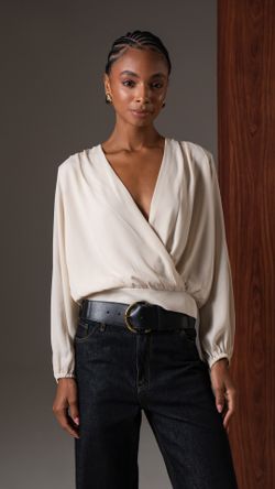 BLUSA CREPE PRIME TRANSPASSADA MANGA L.