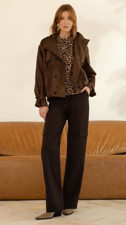 CALÇA PLANE COTTON BOLSO LATERAL WIDE LEG