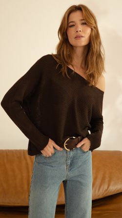 BLUSA TRICOT FANG BOTÃO OMBRO