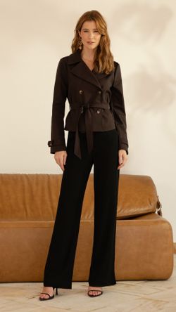 CALÇA PONTO ROMA CEDRO FERNANDA WIDE LEG