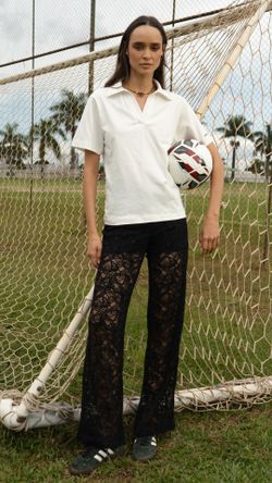CALÇA RENDA FRANCESA WIDE LEG
