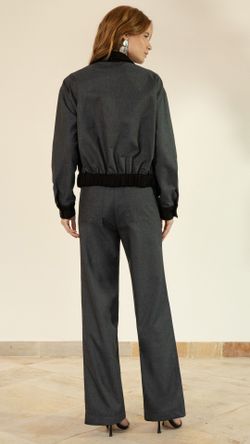 CALÇA DENIN ZURIQUE TOQUE SCUBA WIDE LEG