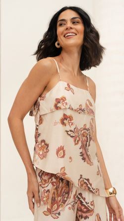 BLUSA VISCOSE PAISLEY ASSIMÉTRICA ALÇA
